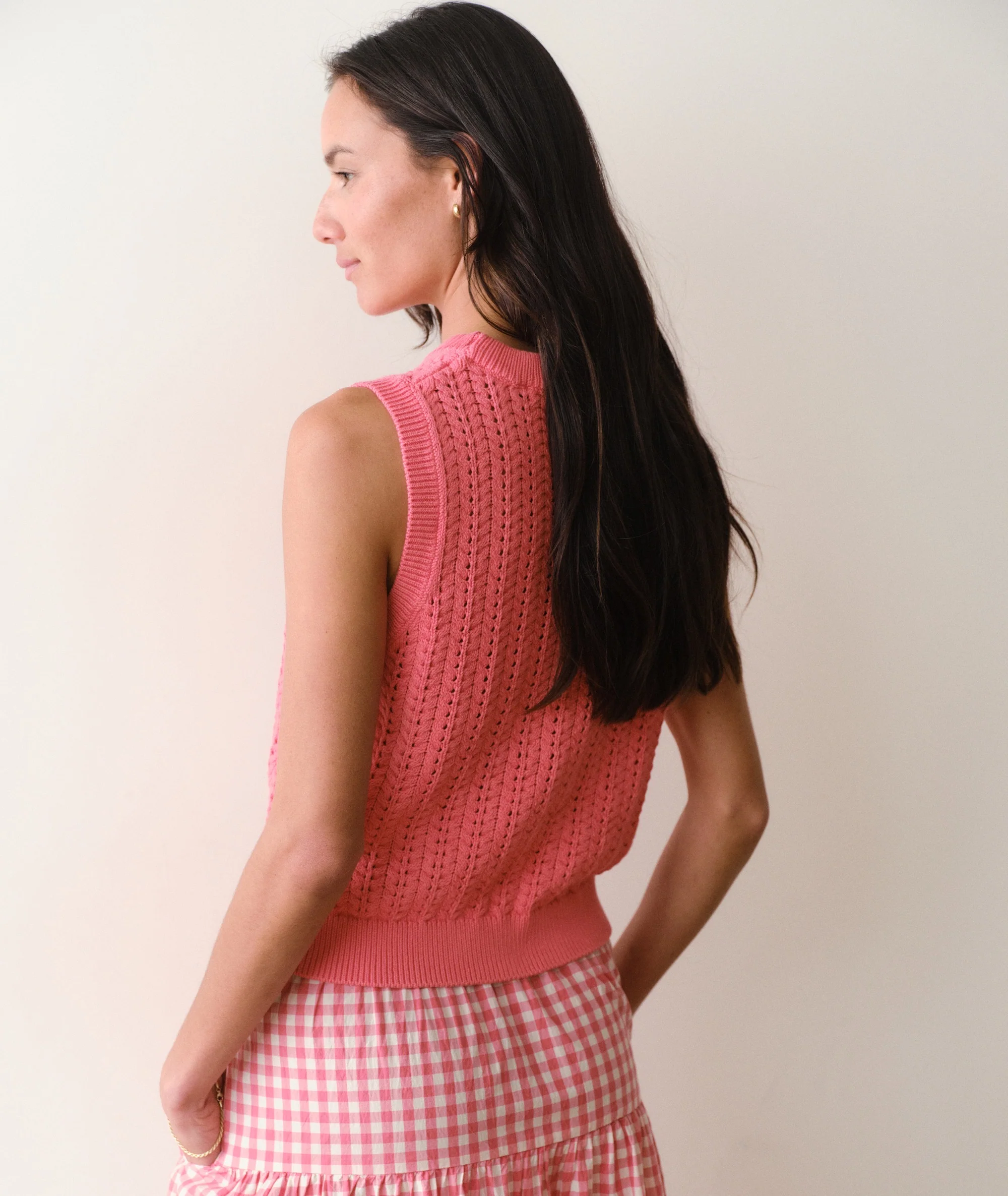 Mina Pointelle Sweater Tank - Image 6