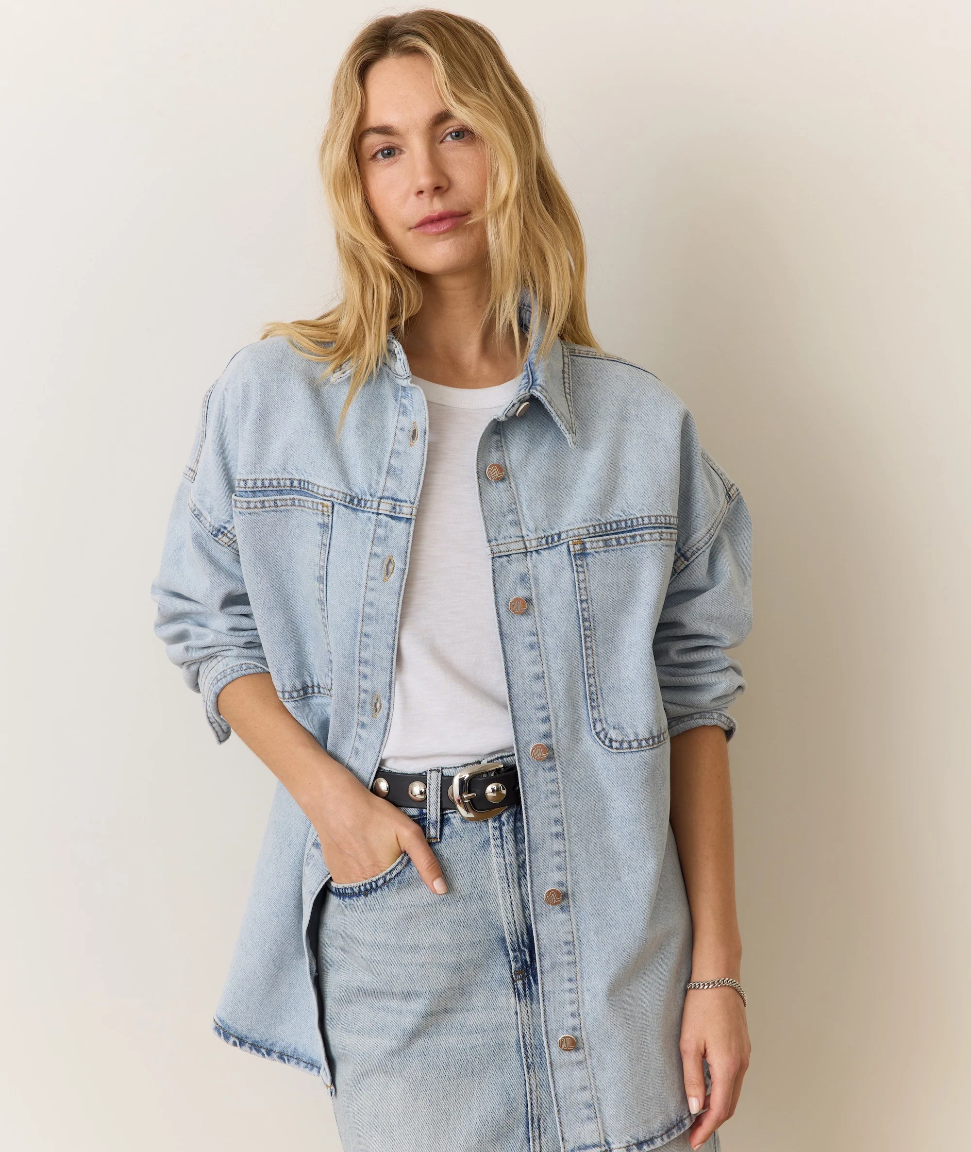 Molly Oversized Denim Shirt Jacket - Image 5