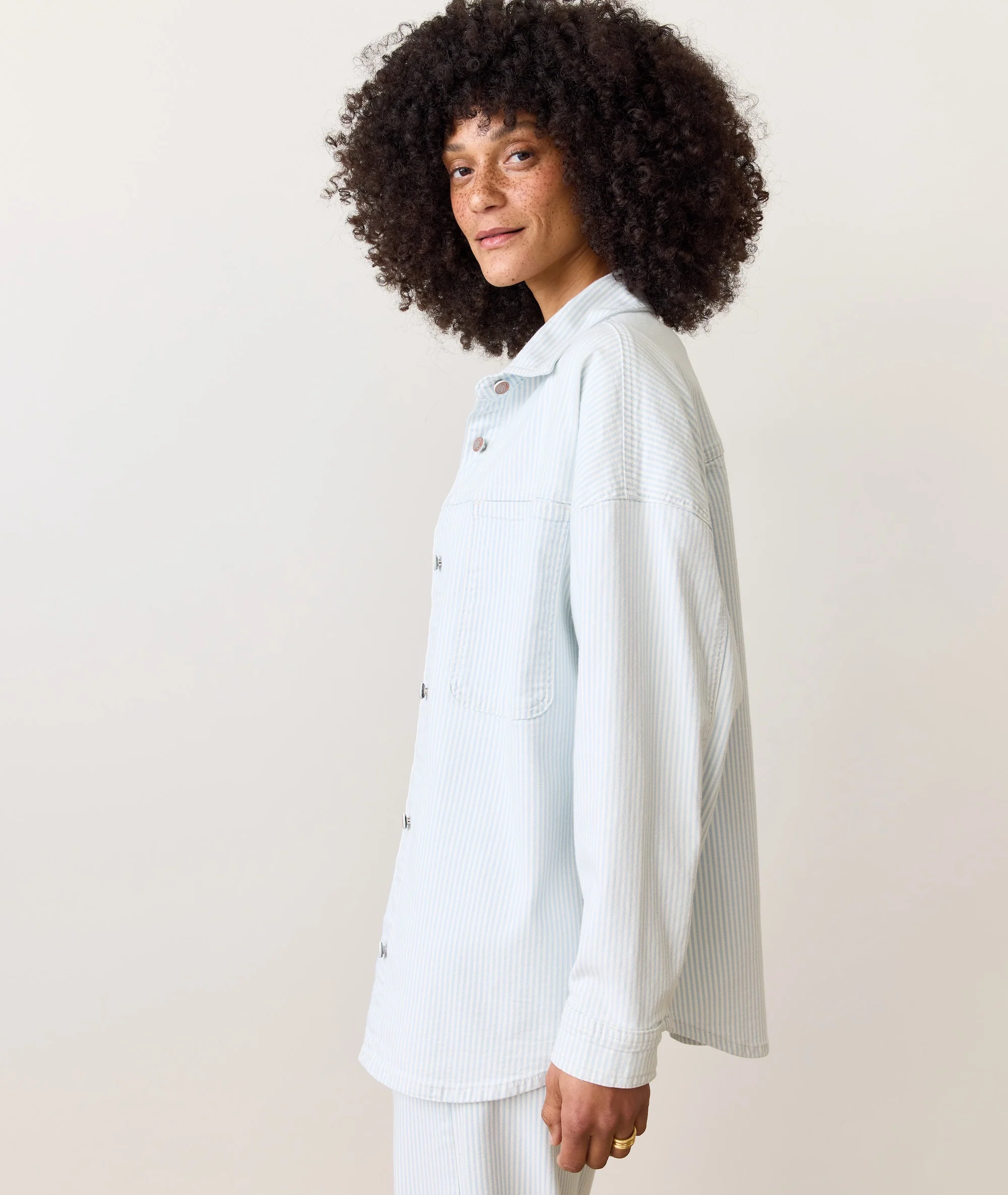 Molly Oversized Denim Shirt Jacket - Image 2