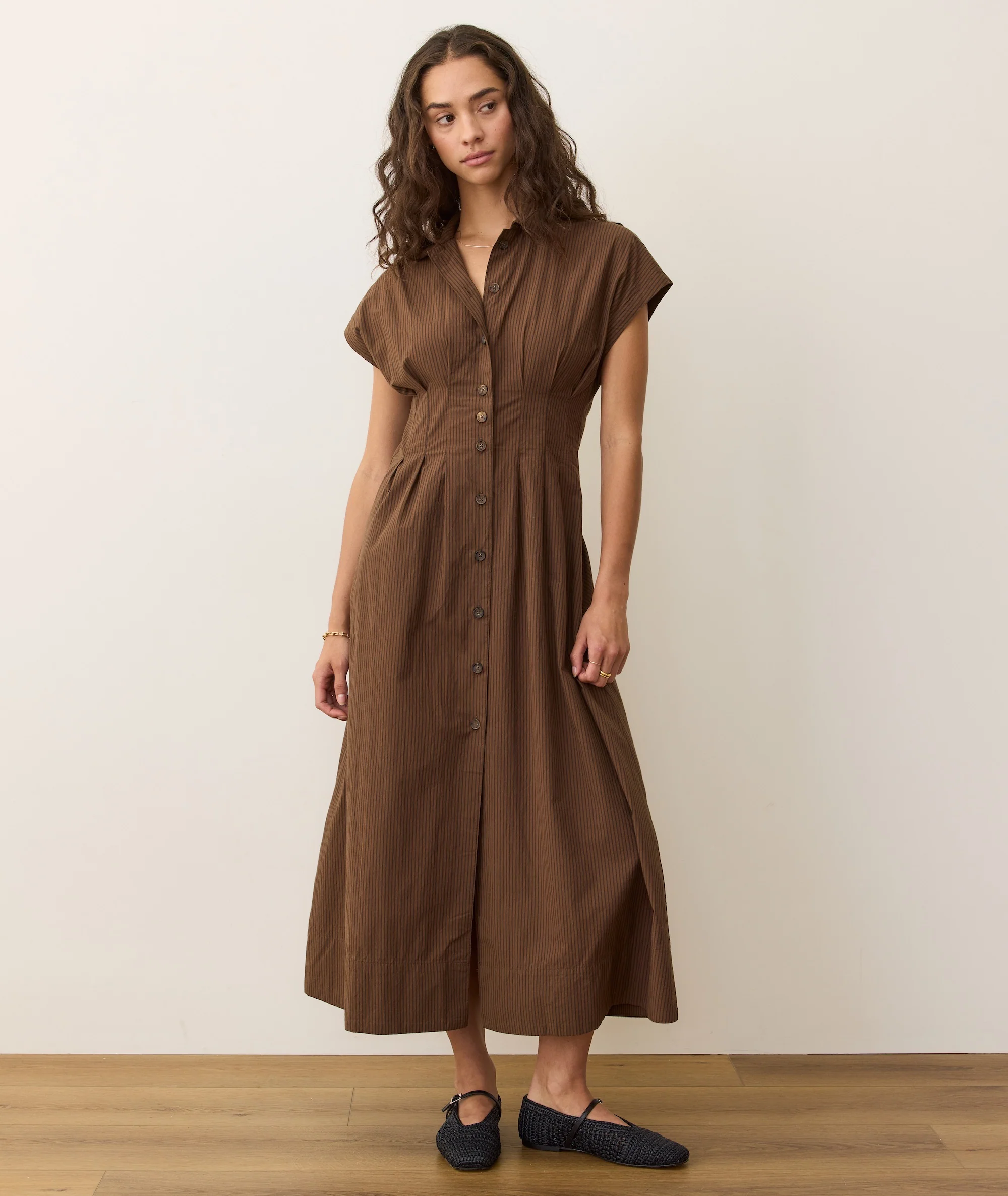 Arden Midi Shirt Dress - Image 7