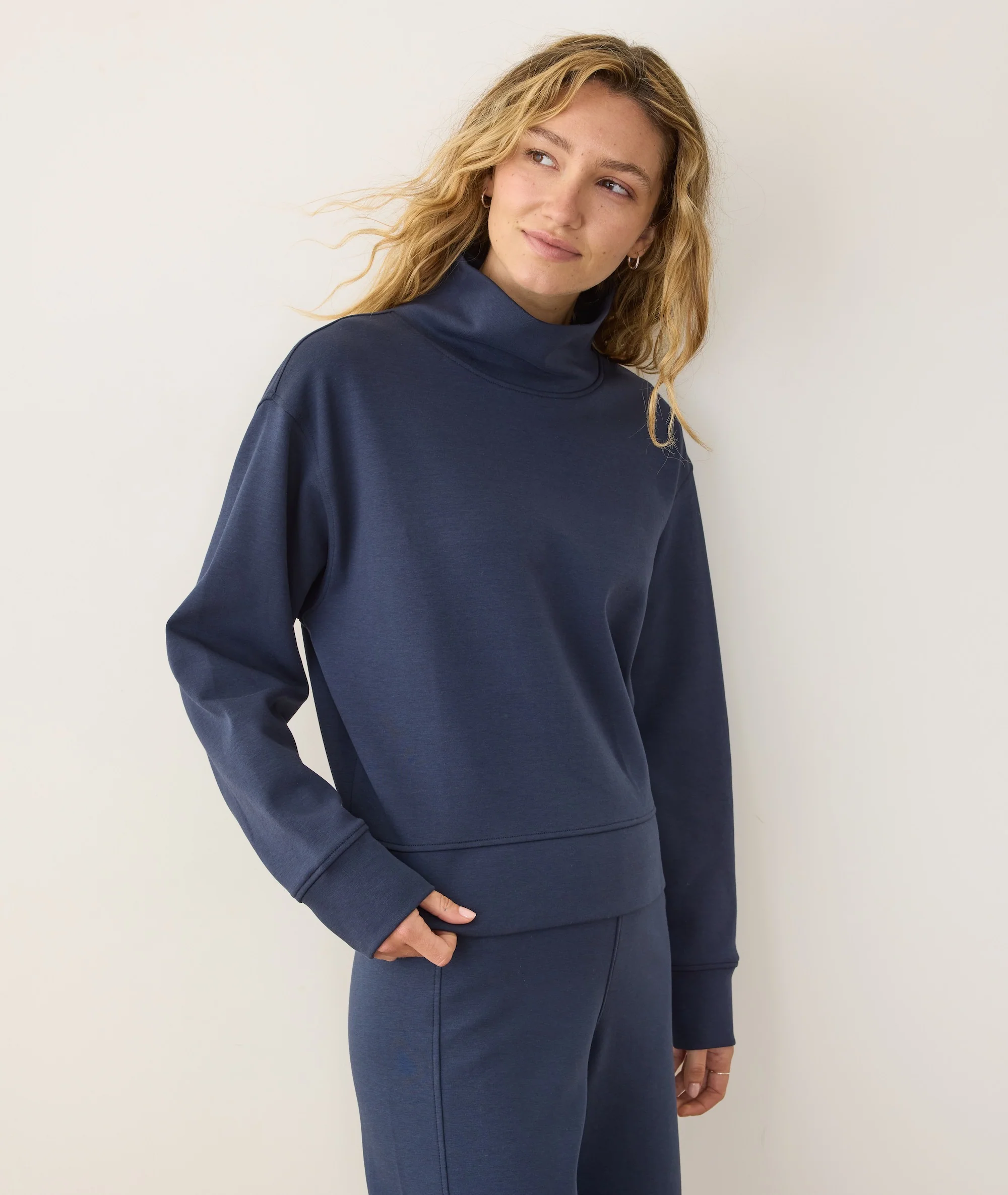 Nova Mock Neck Sweatshirt - Image 2