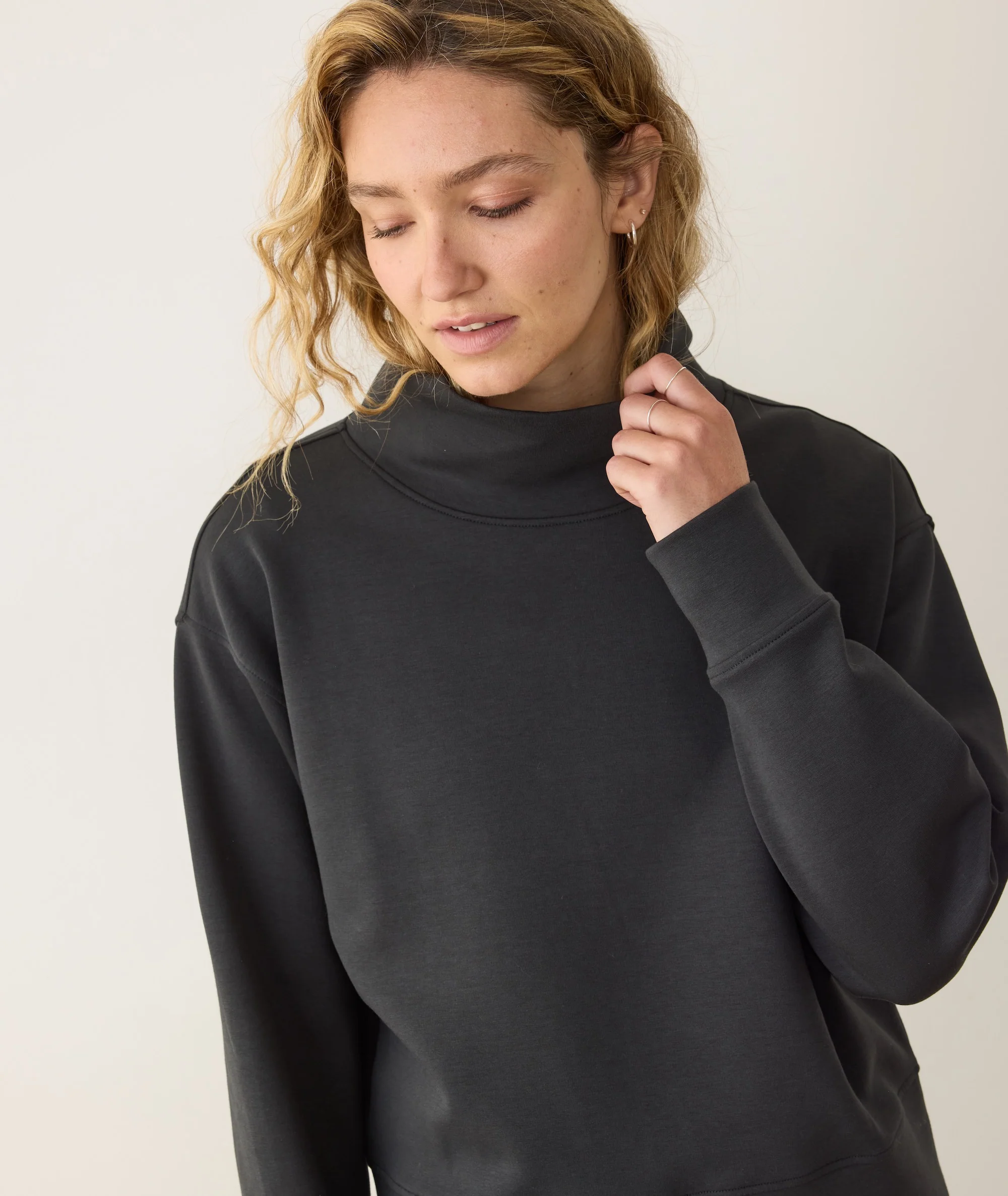 Nova Mock Neck Sweatshirt - Image 6
