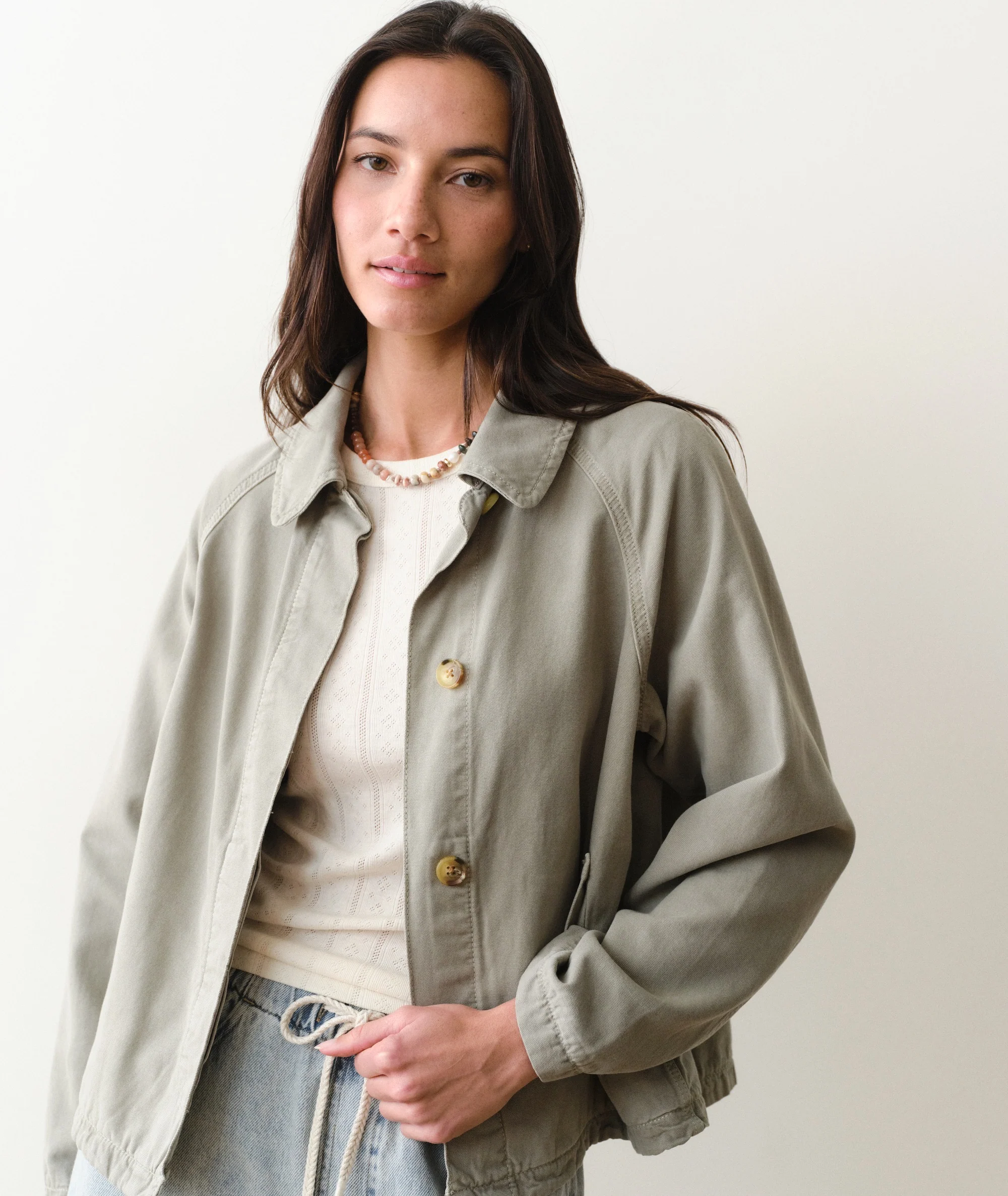 Olivia Cropped Trench - Image 2
