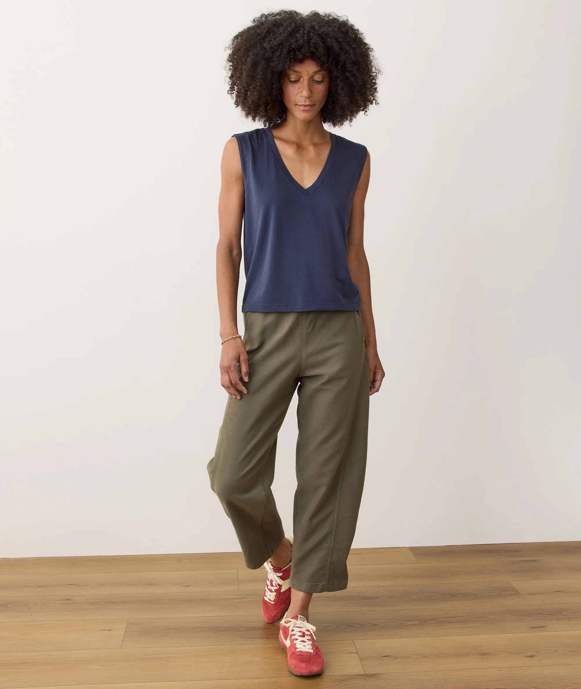 Pima Tissue V-Neck Tank - Image 4