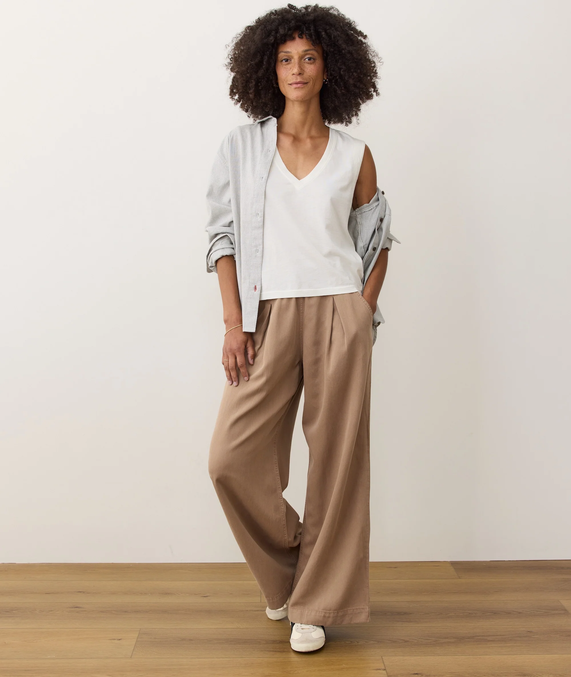 Pima Tissue V-Neck Tank - Image 3