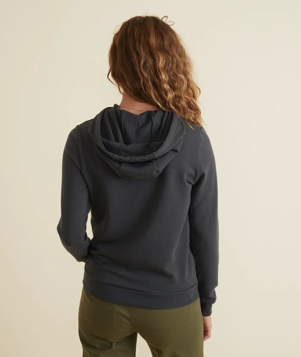 Women's Sunset Pullover Hoodie in Asphalt Grey - Image 4