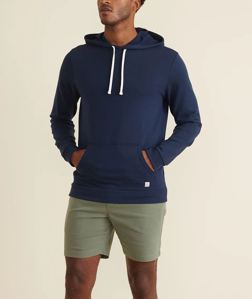 Men's Sunset Pullover Hoodie in True Navy - Image 3
