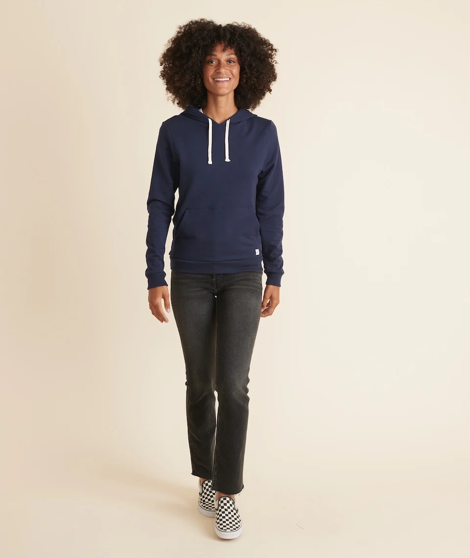 Women's Sunset Pullover Hoodie in True Navy - Image 4