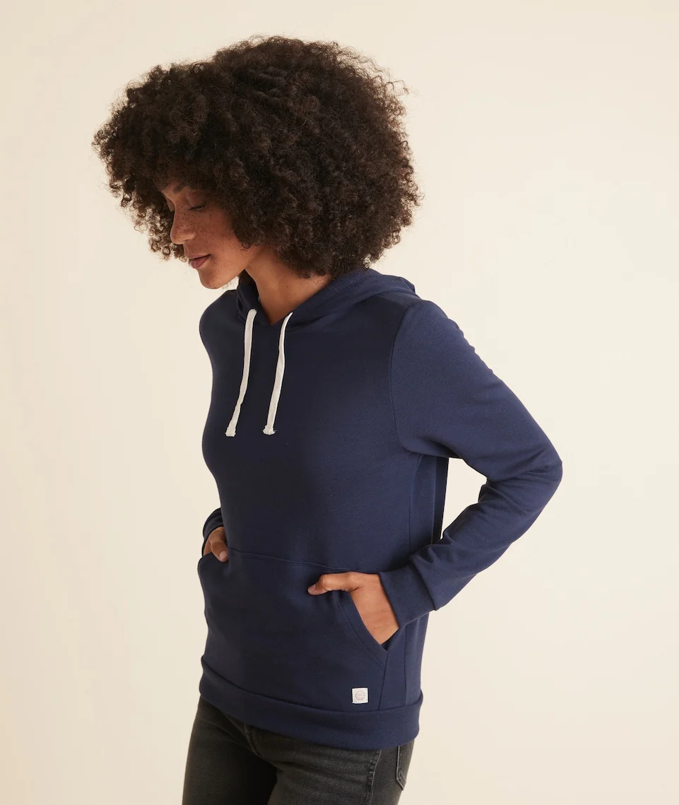 Women's Sunset Pullover Hoodie in True Navy - Image 7