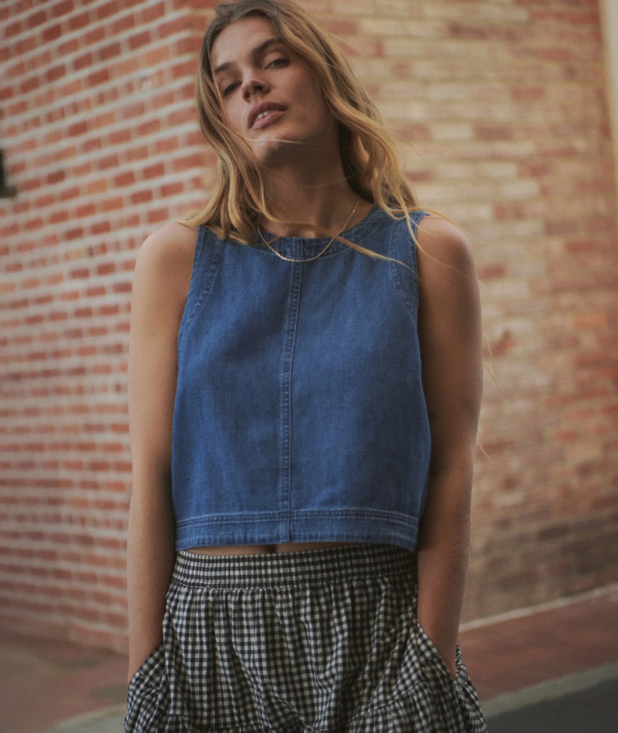 Quinn Denim Tank - Image 3