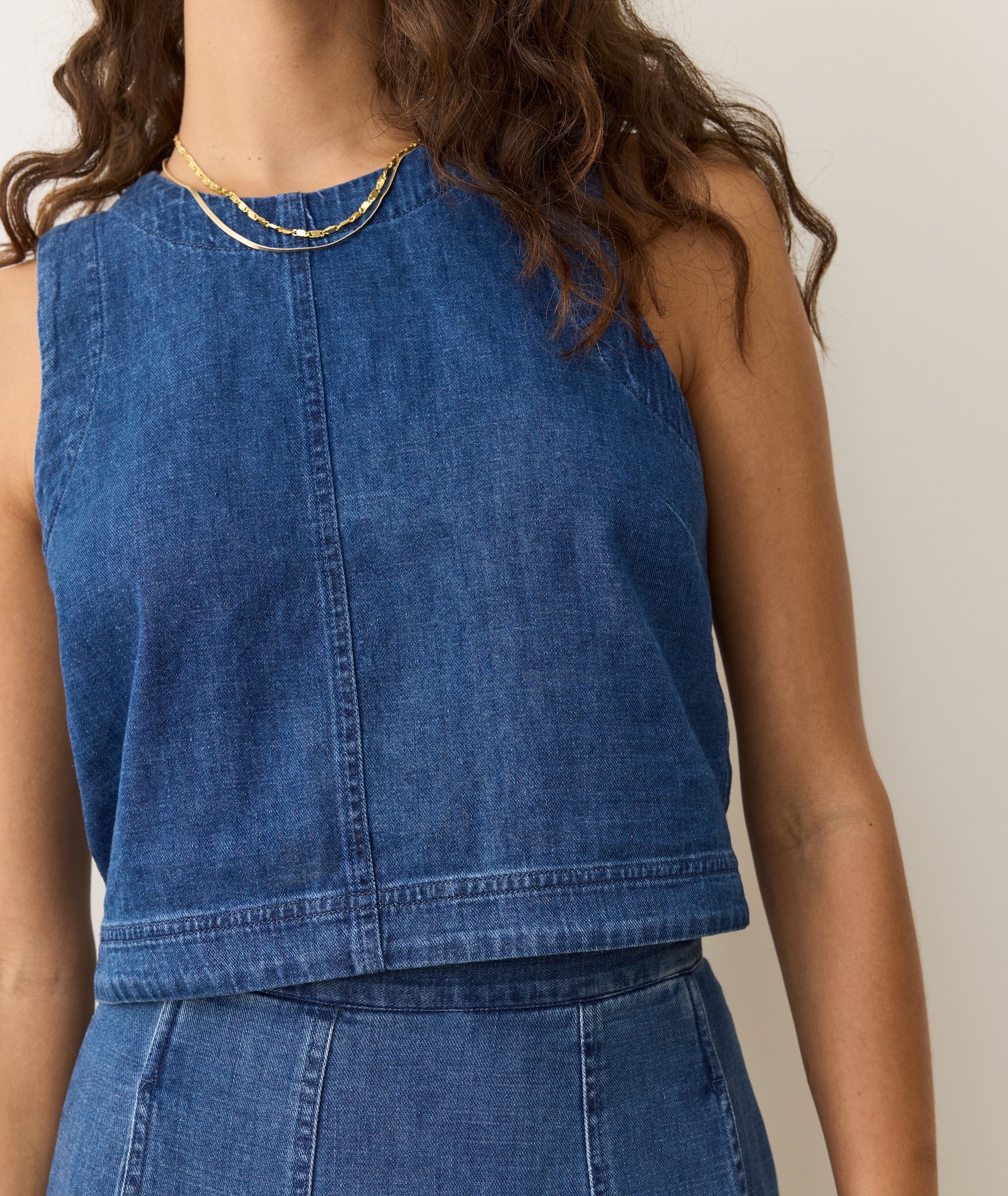 Quinn Denim Tank - Image 4