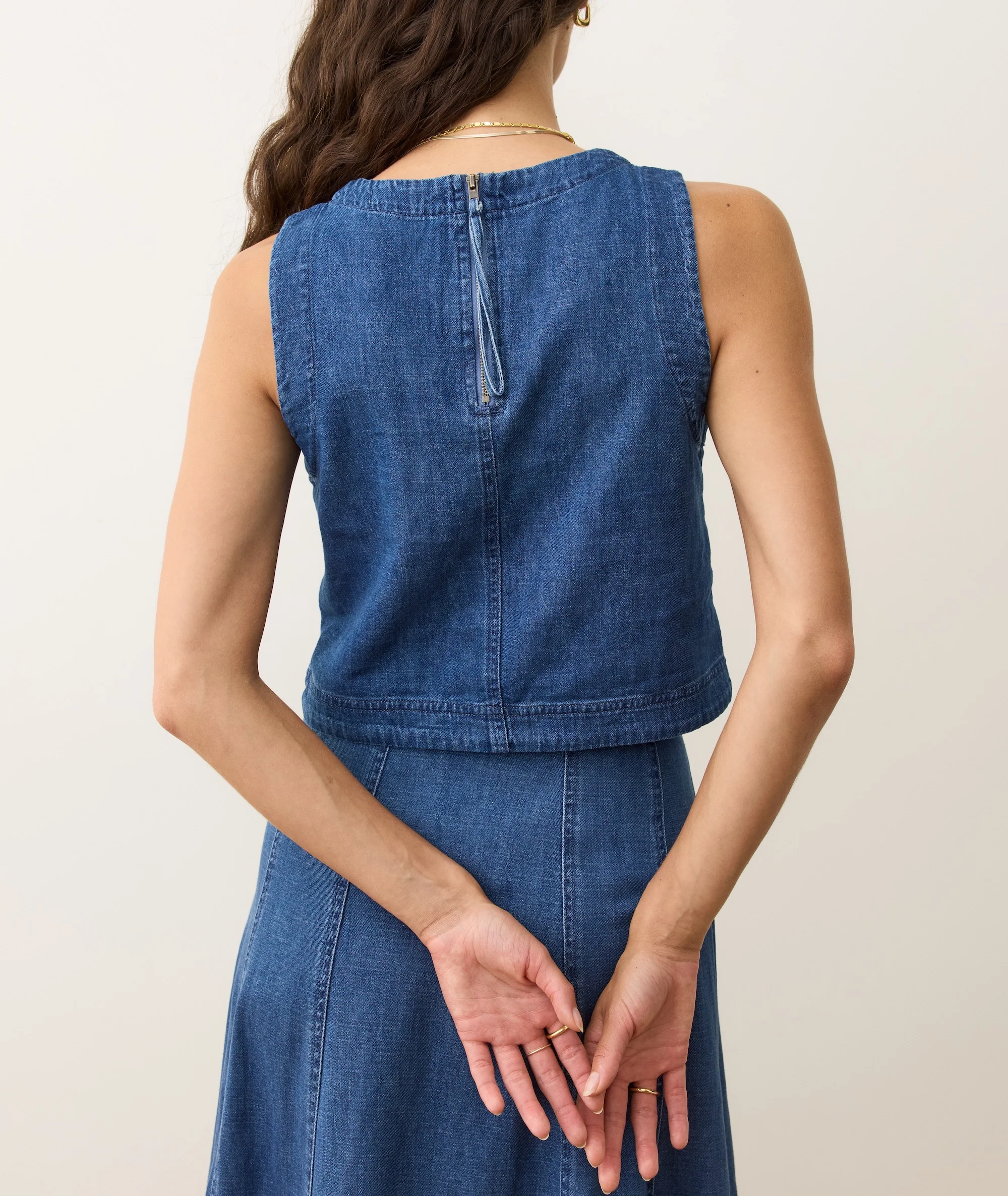 Quinn Denim Tank - Image 7