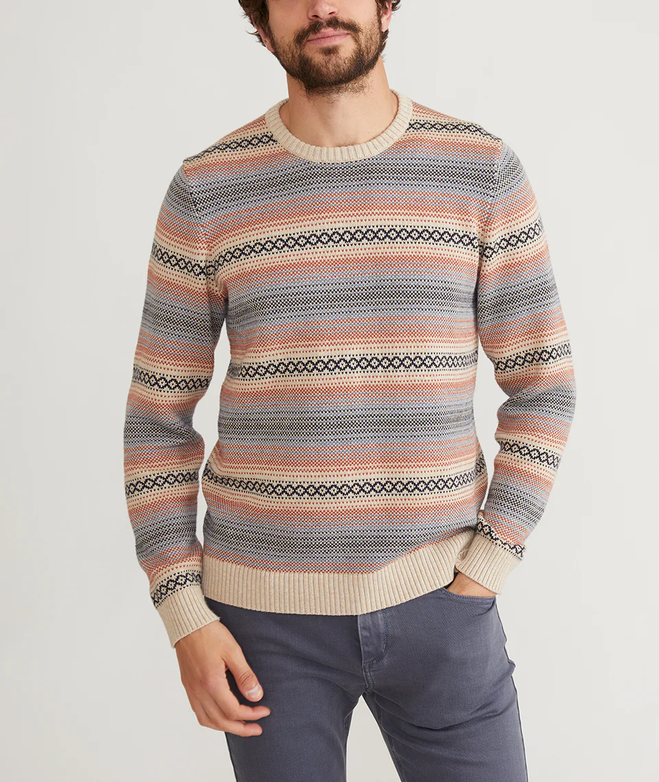 Reed Jacquard Crew Sweater - Image 3