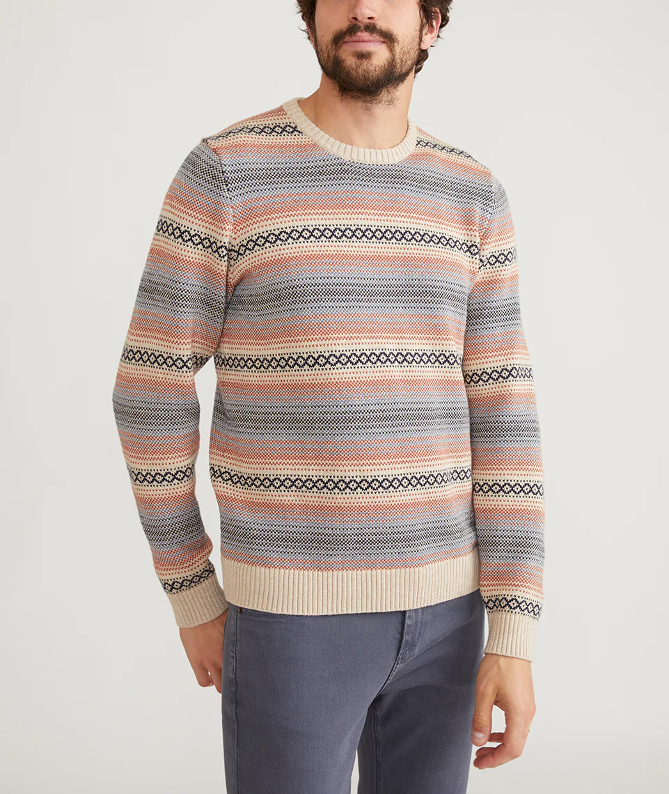 Reed Jacquard Crew Sweater - Image 5