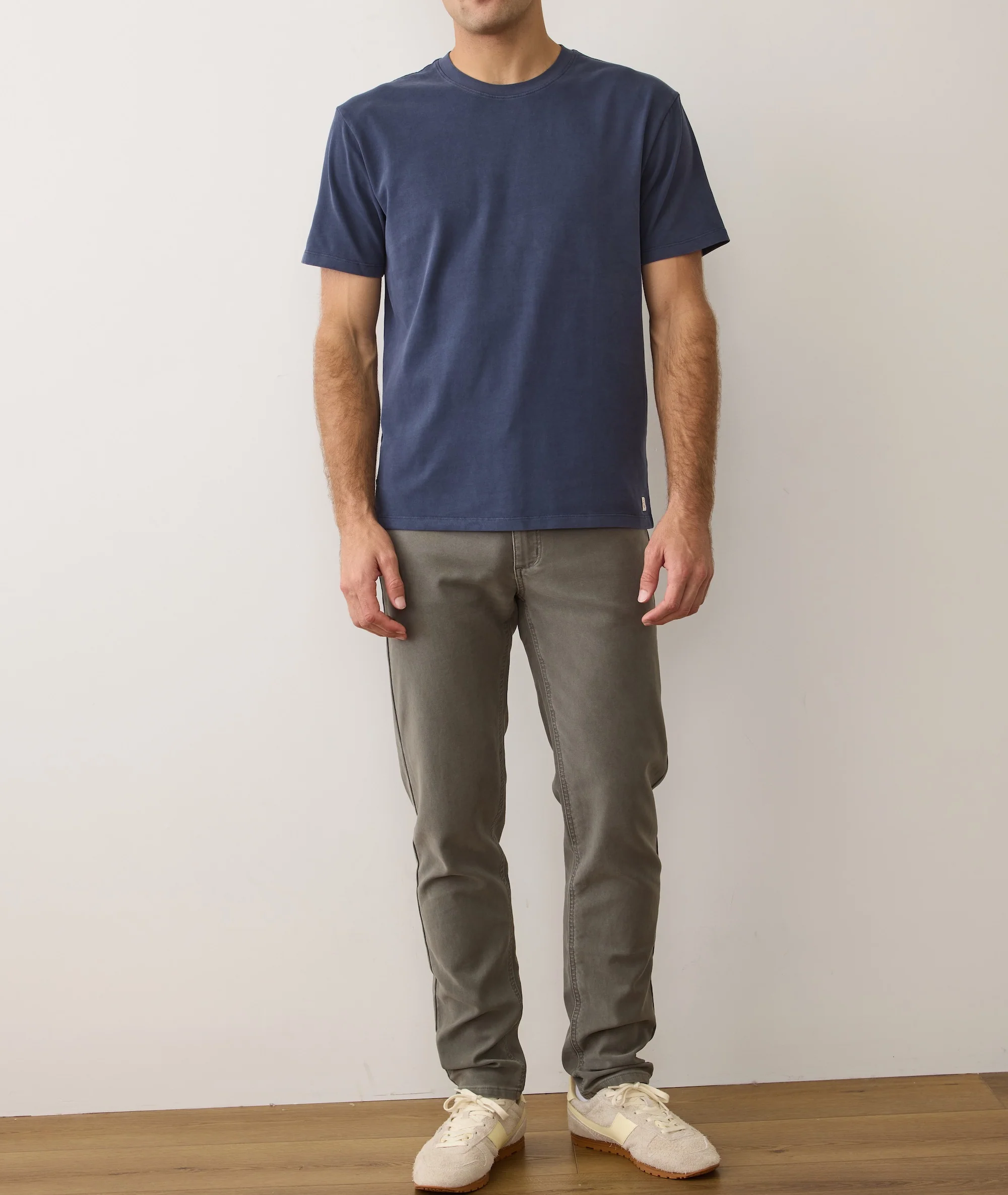 Men's Luxe 250 Tee in Mood Indigo - Image 7