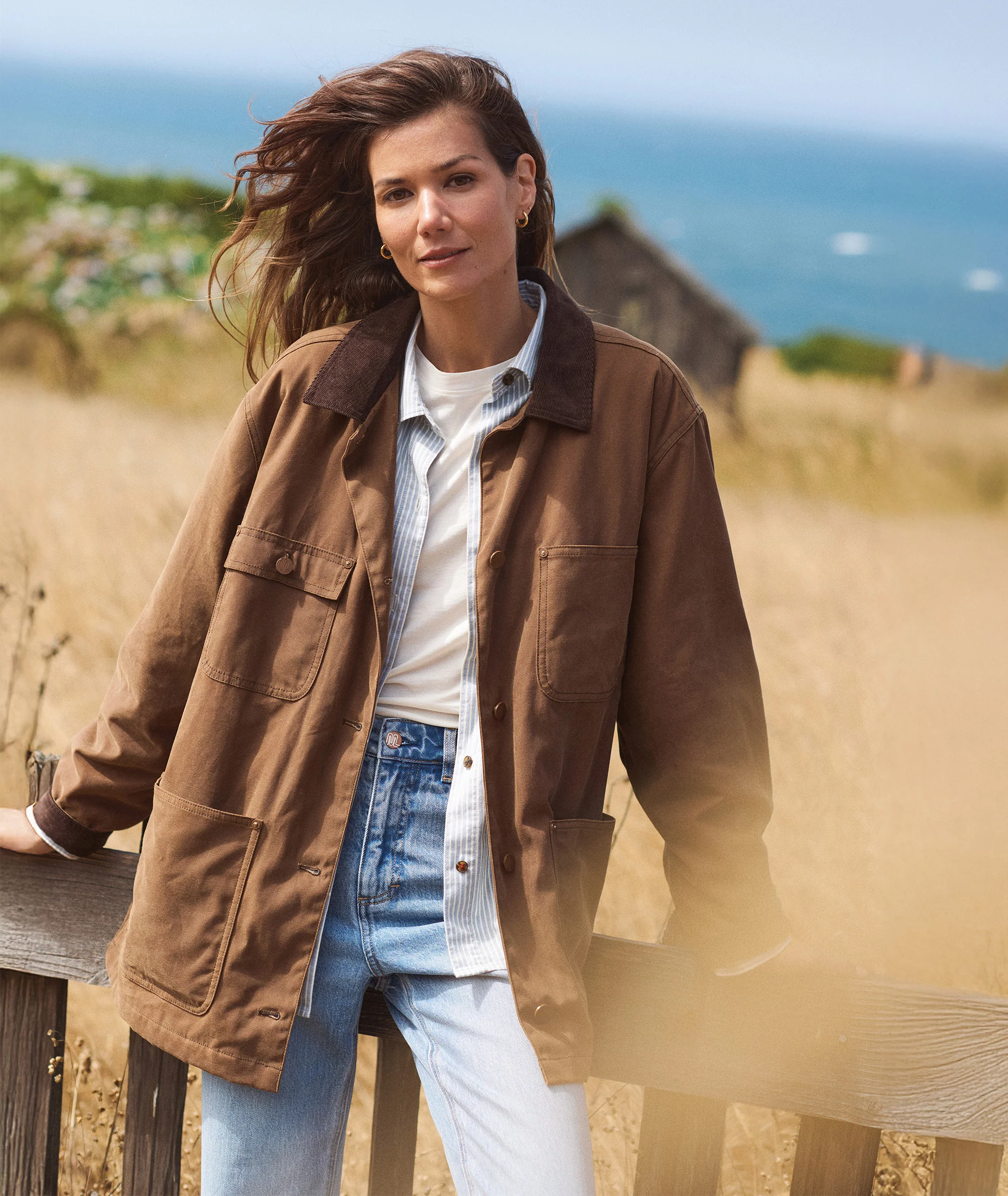 Riley Waxed Barn Jacket - Image 2