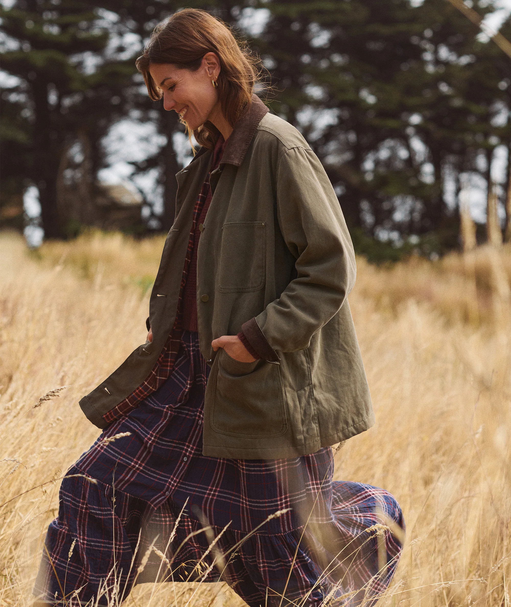 Riley Waxed Barn Jacket - Image 2