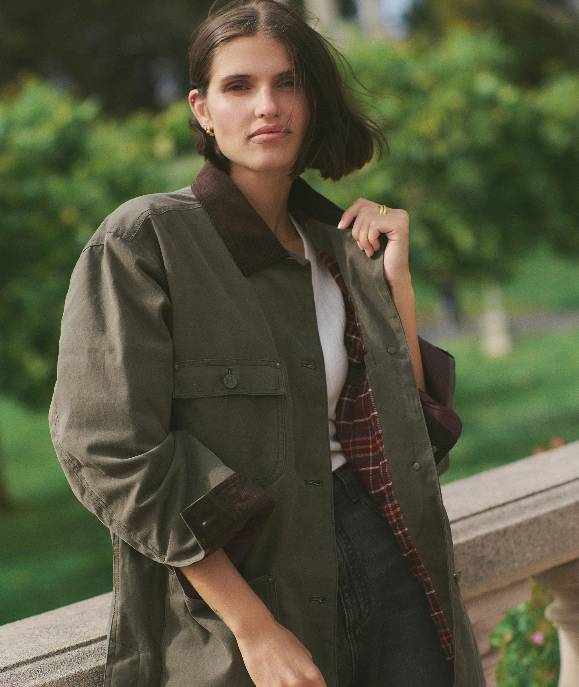 Riley Waxed Barn Jacket - Image 3