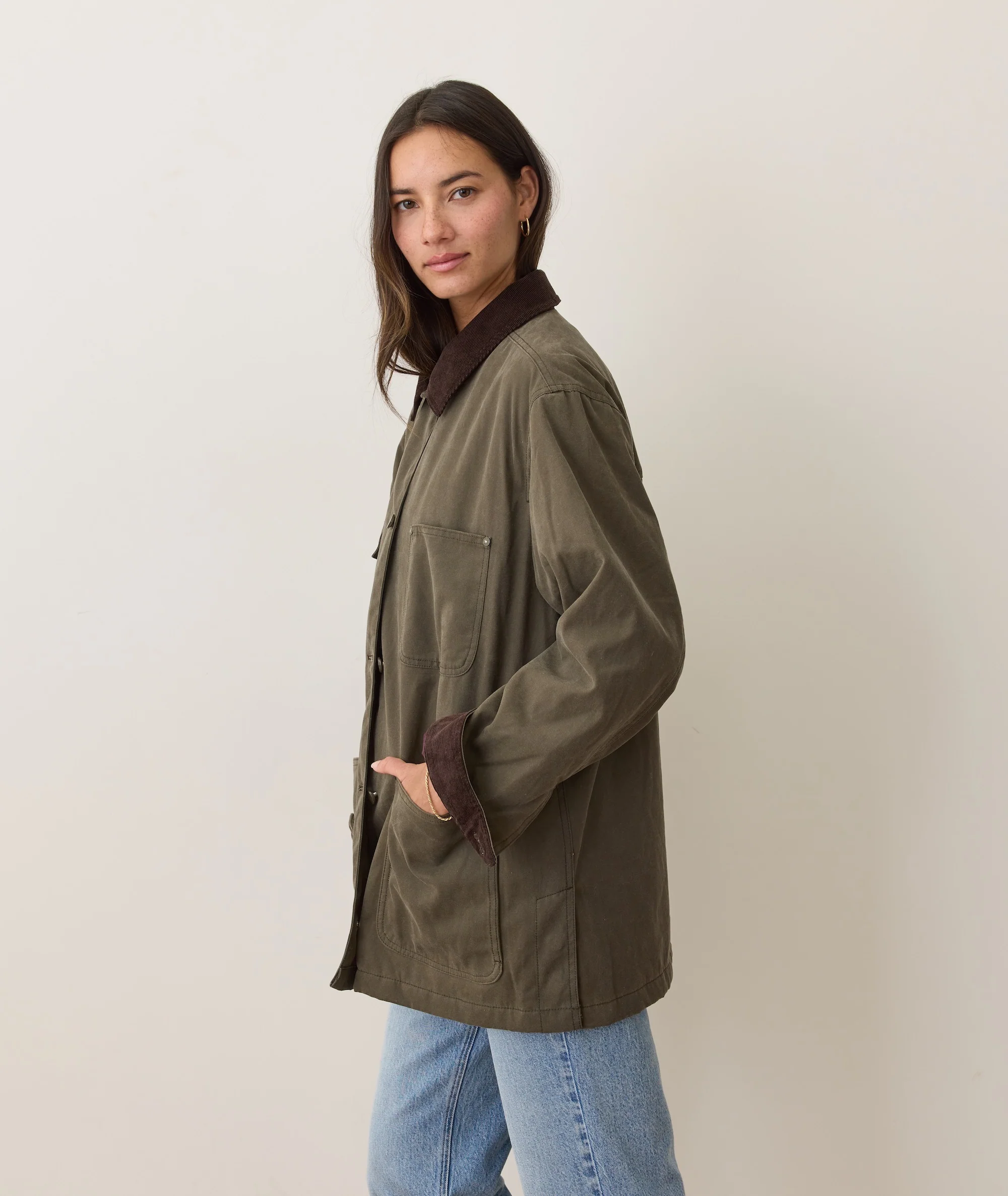 Riley Waxed Barn Jacket - Image 5
