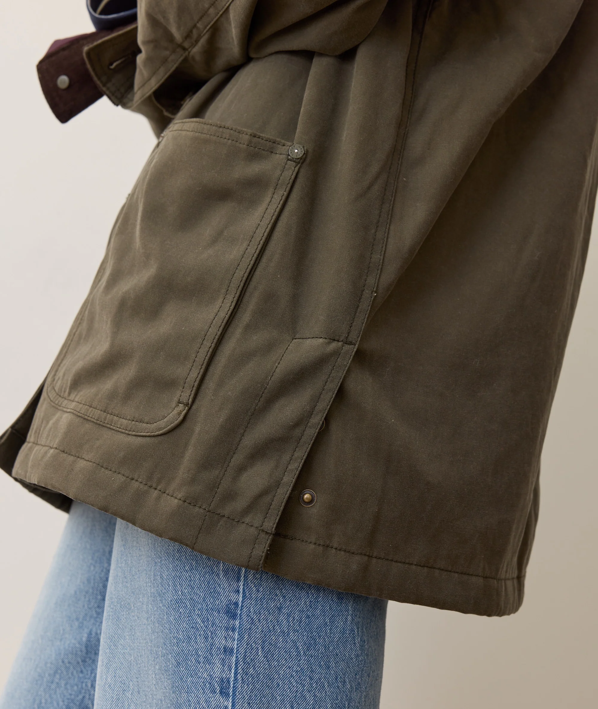 Riley Waxed Barn Jacket - Image 8