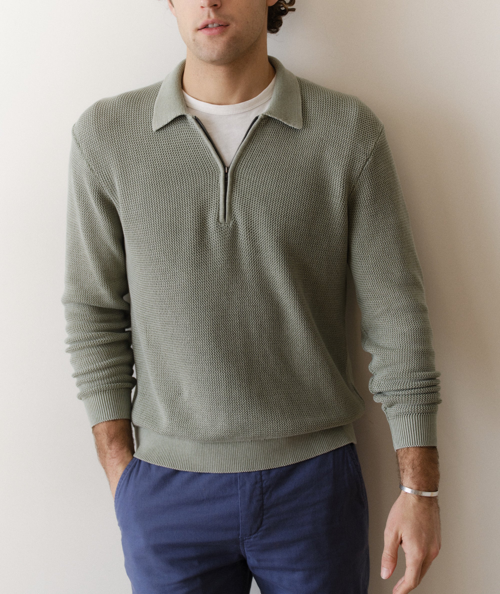Noah Zip Sweater Polo - Image 2
