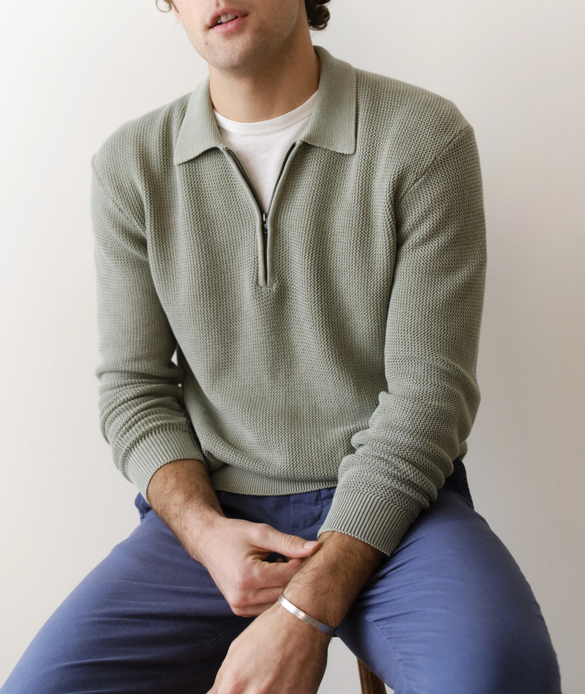 Noah Zip Sweater Polo - Image 3