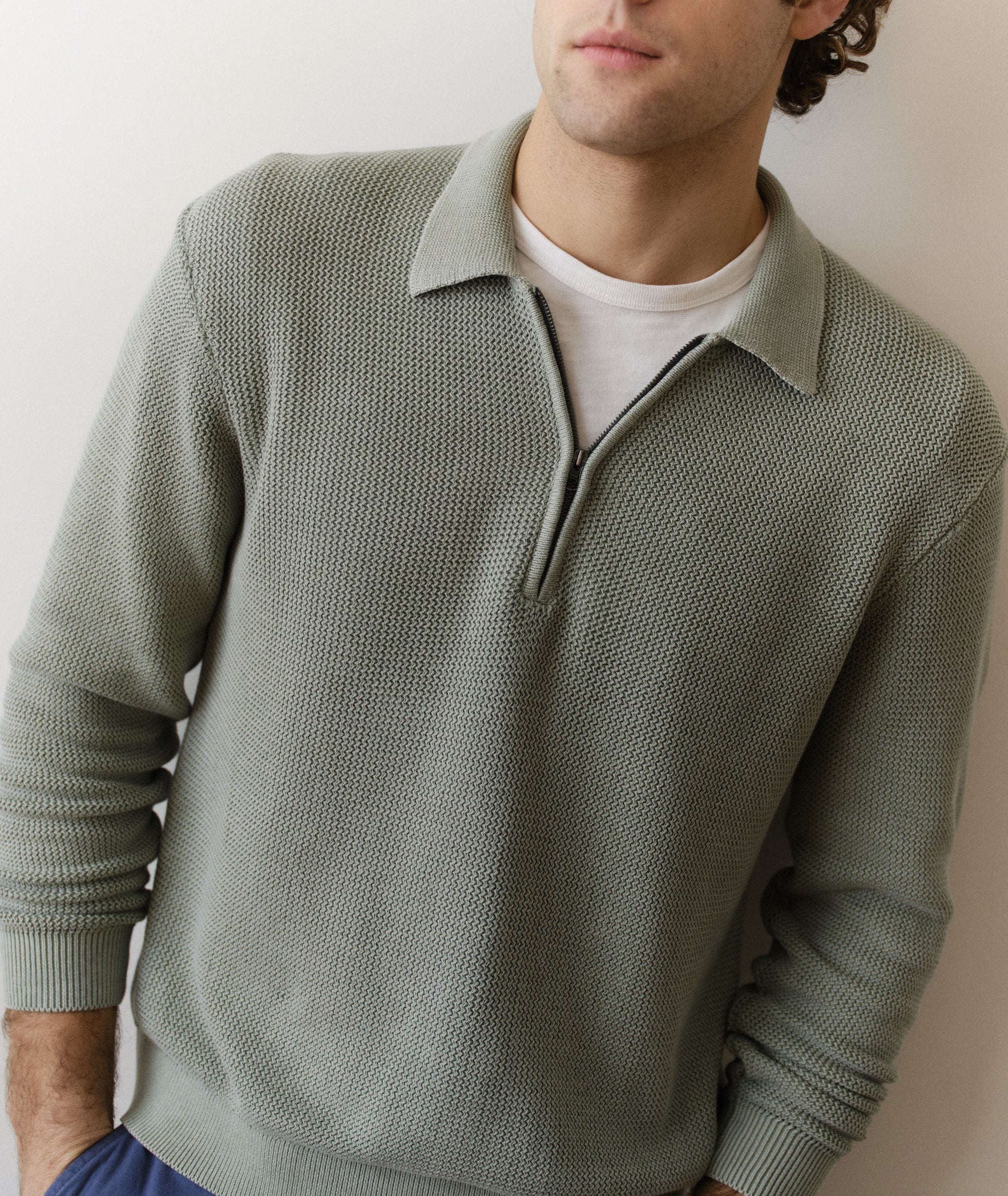 Noah Zip Sweater Polo - Image 4