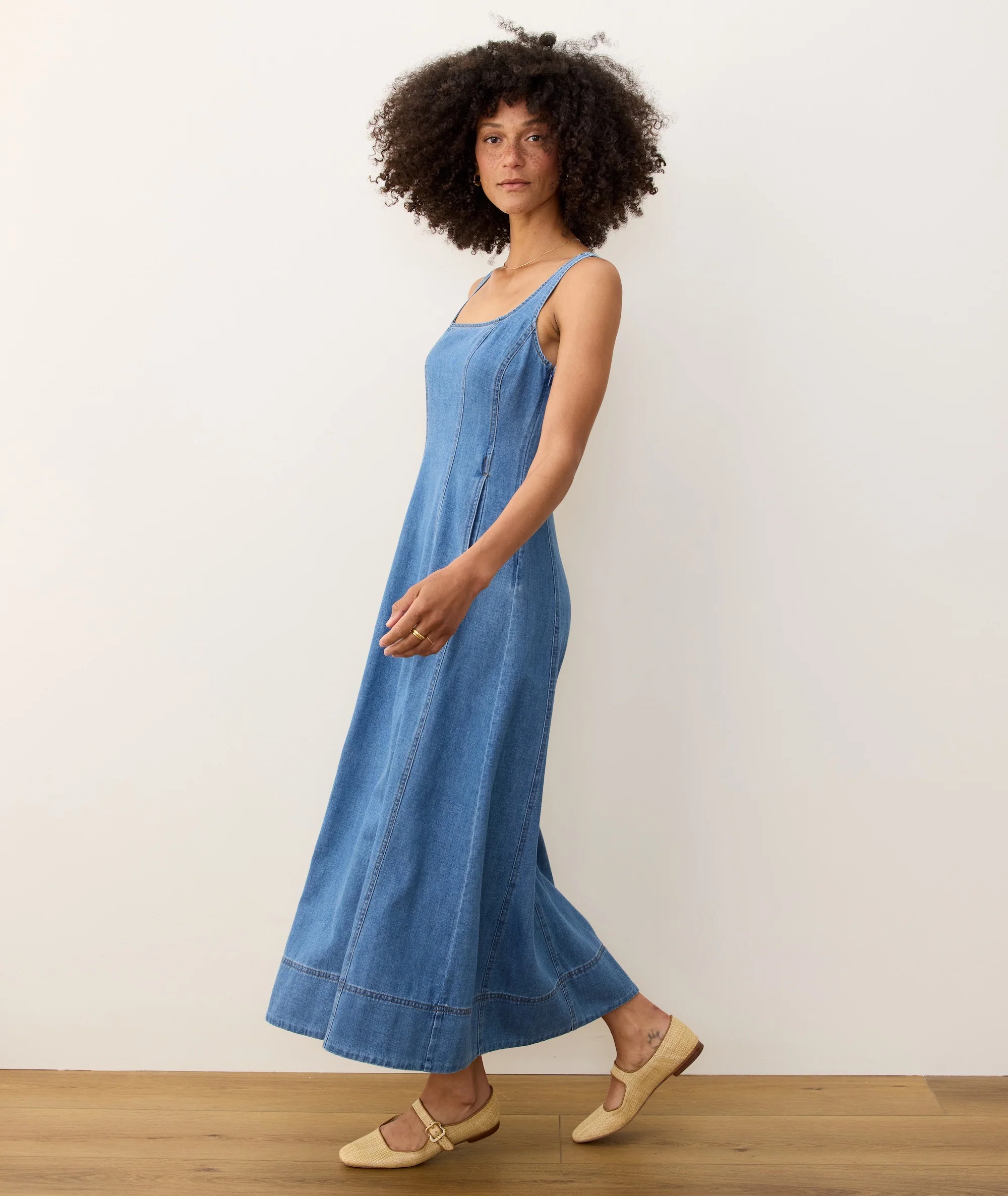 Roan Denim Maxi Dress - Image 6