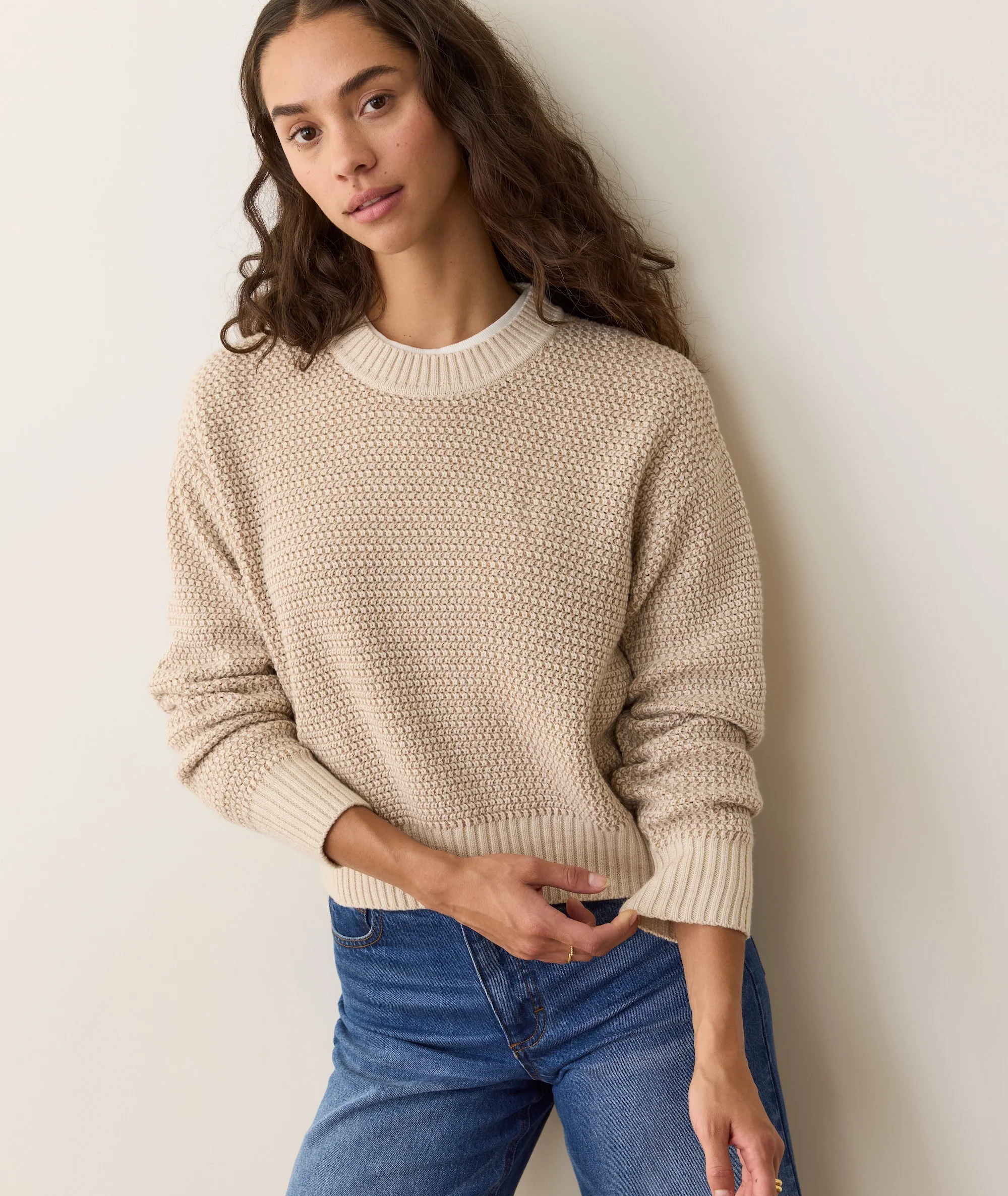 Robin Textured Crewneck Sweater - Image 2