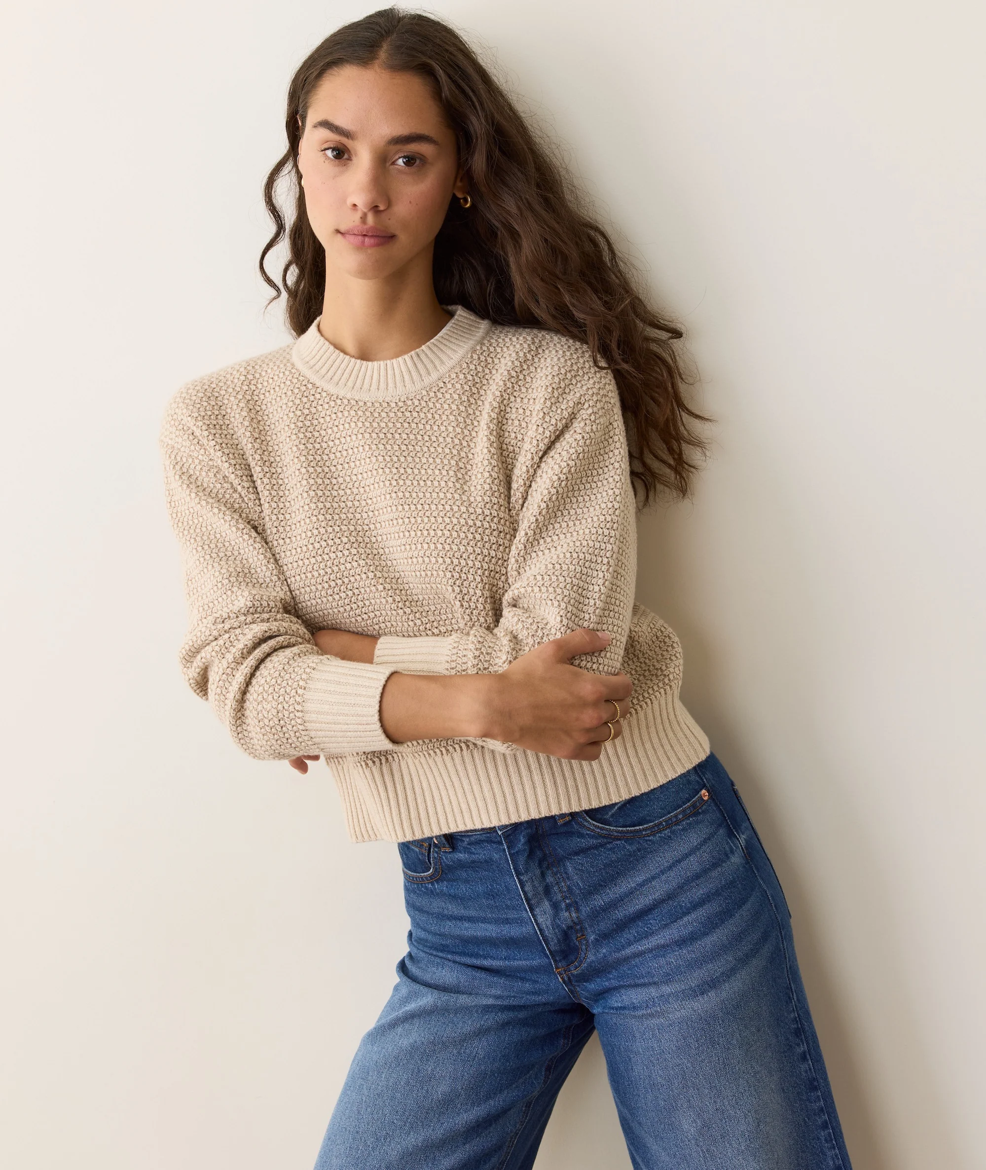 Robin Textured Crewneck Sweater - Image 3