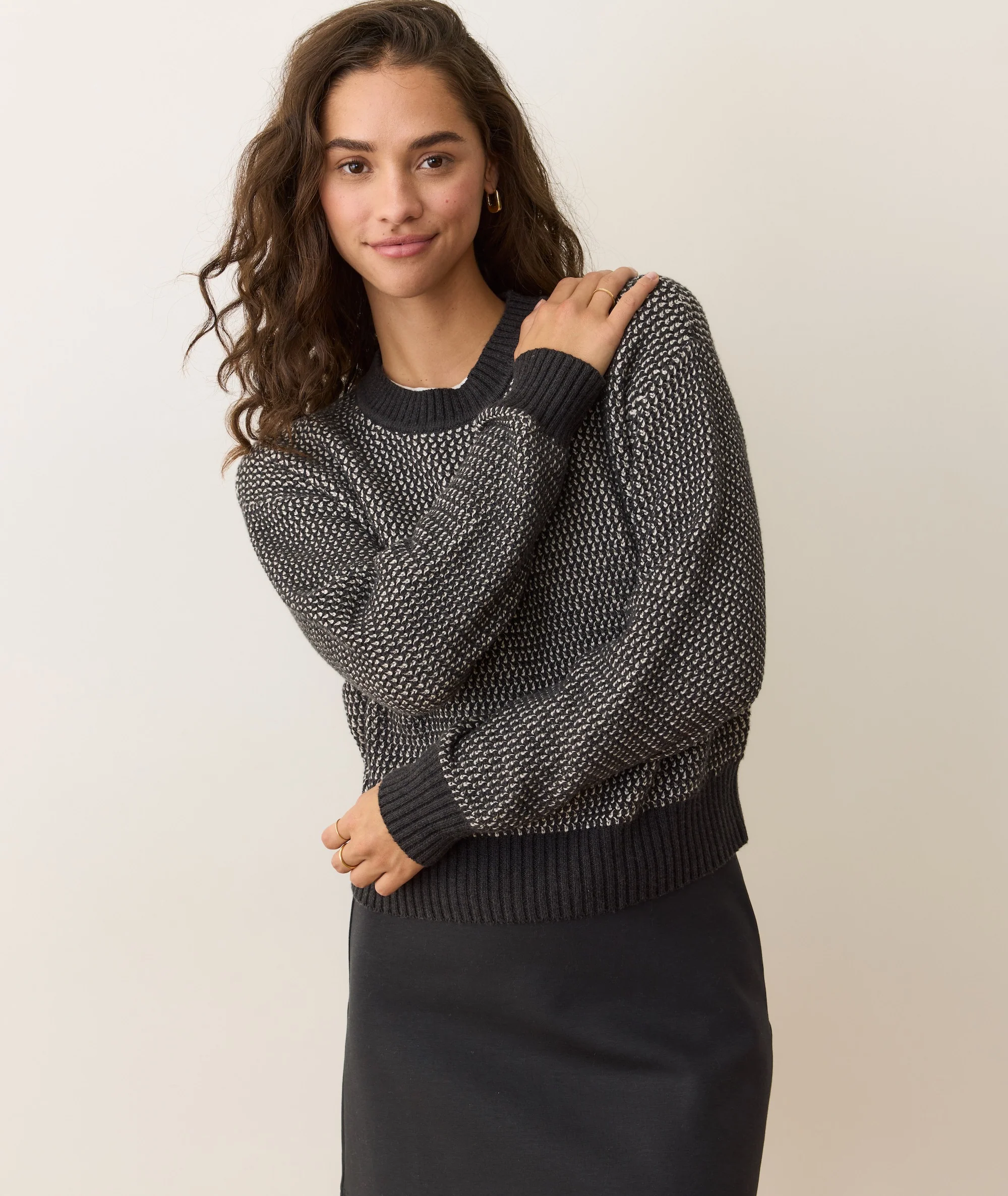 Robin Textured Crewneck Sweater - Image 2