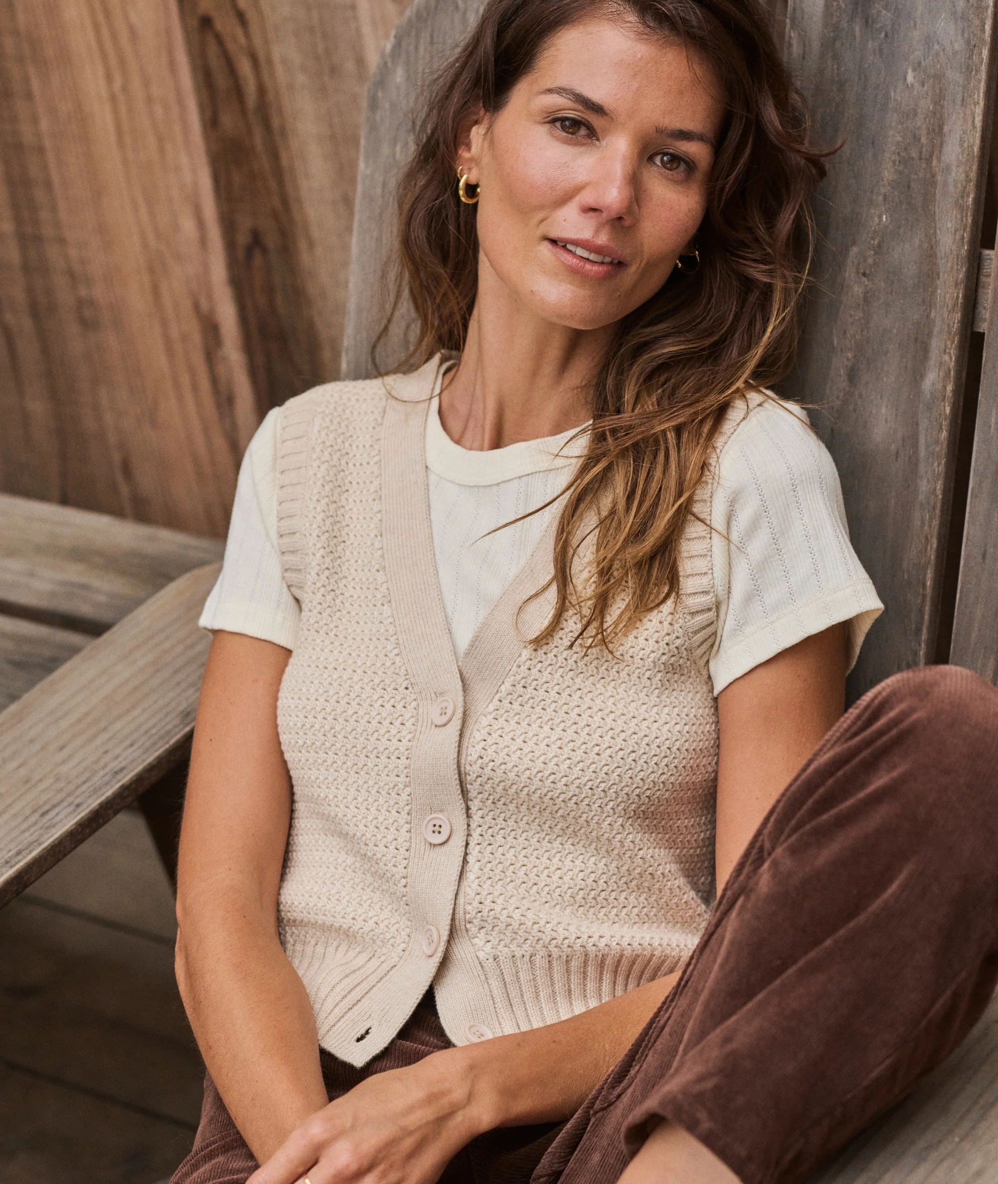 Robin Textured Sweater Vest - Image 2