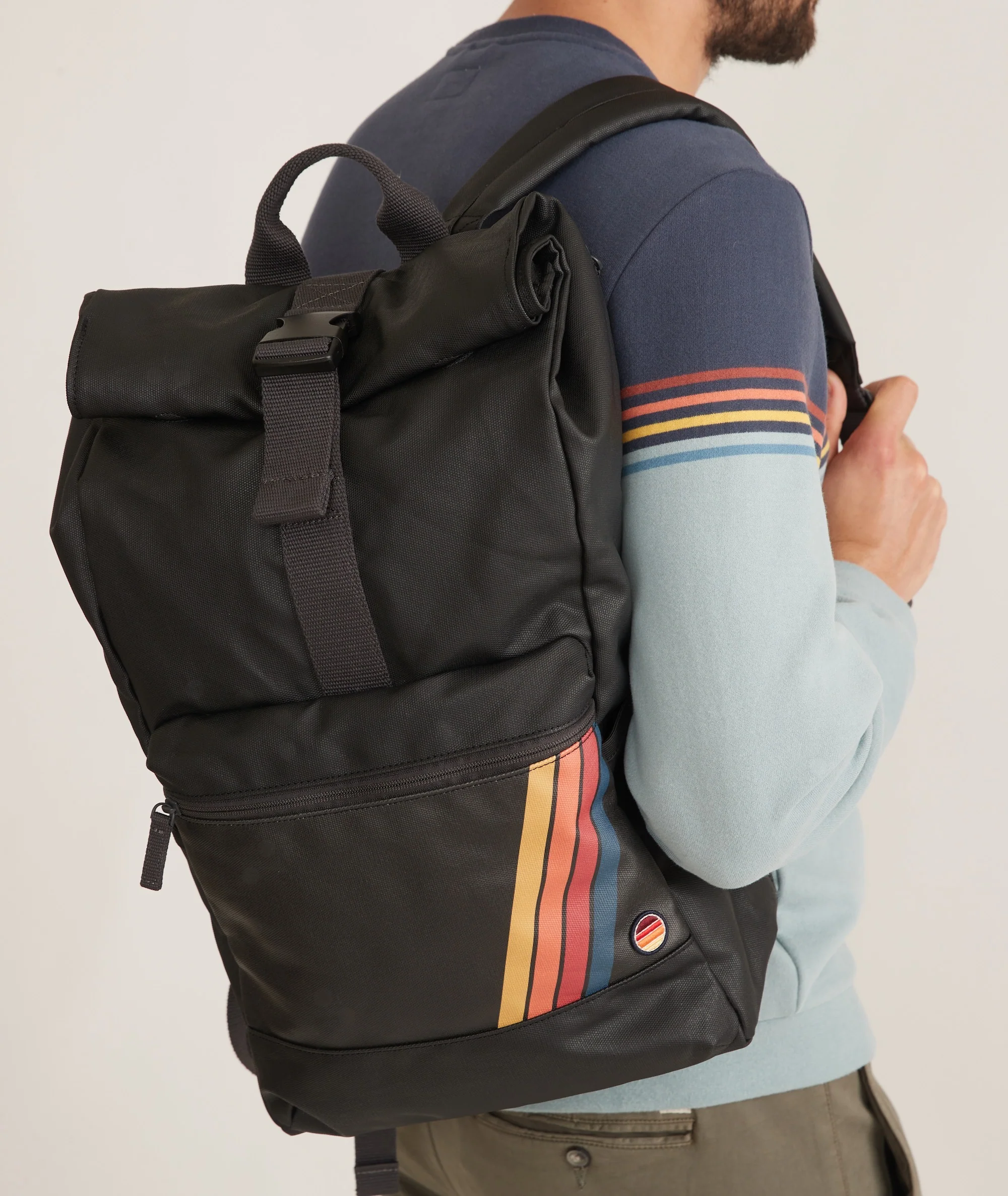 Roll Top Backpack in Phantom - Image 2