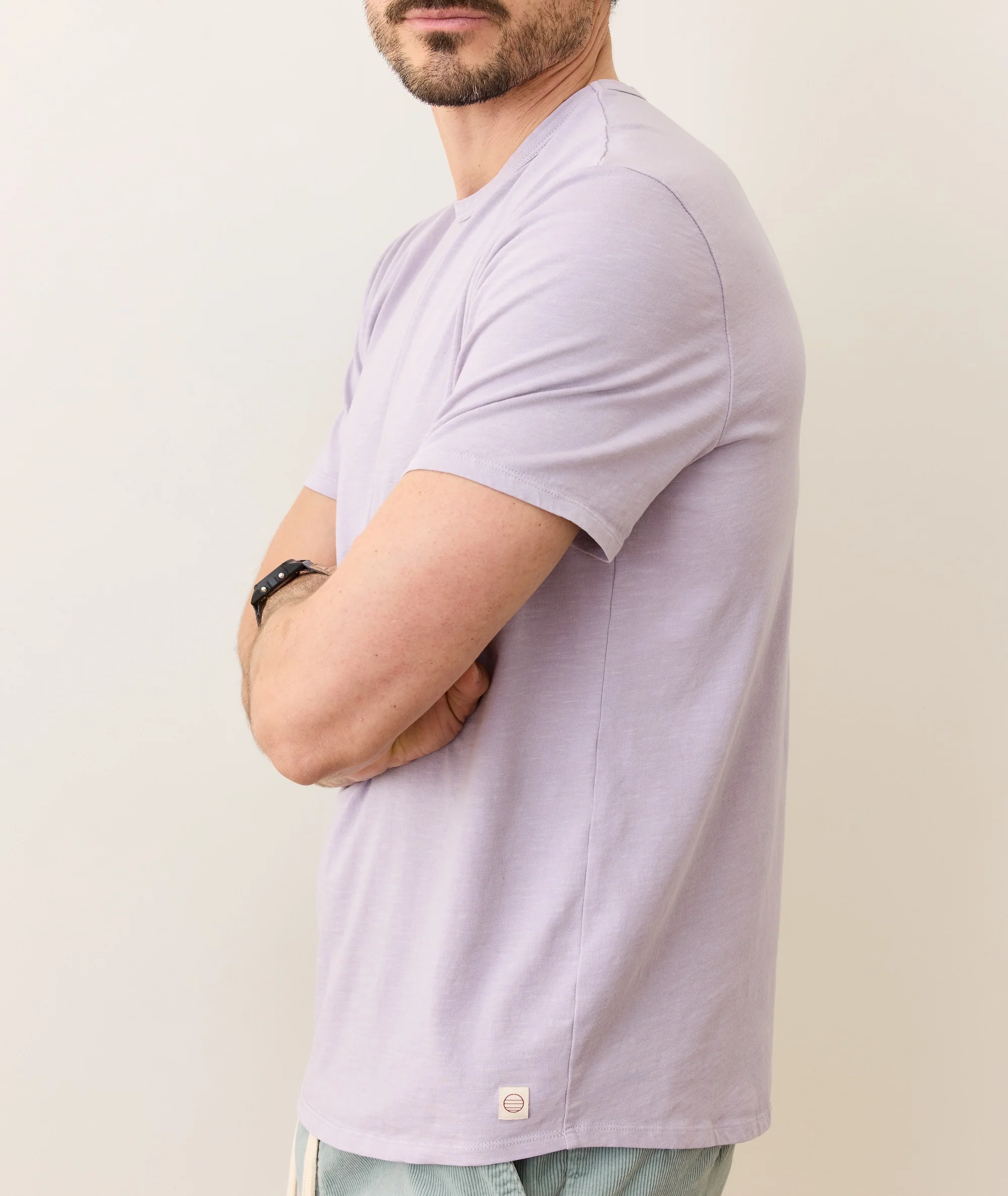 Saddle Hem Crew Tee - Image 3