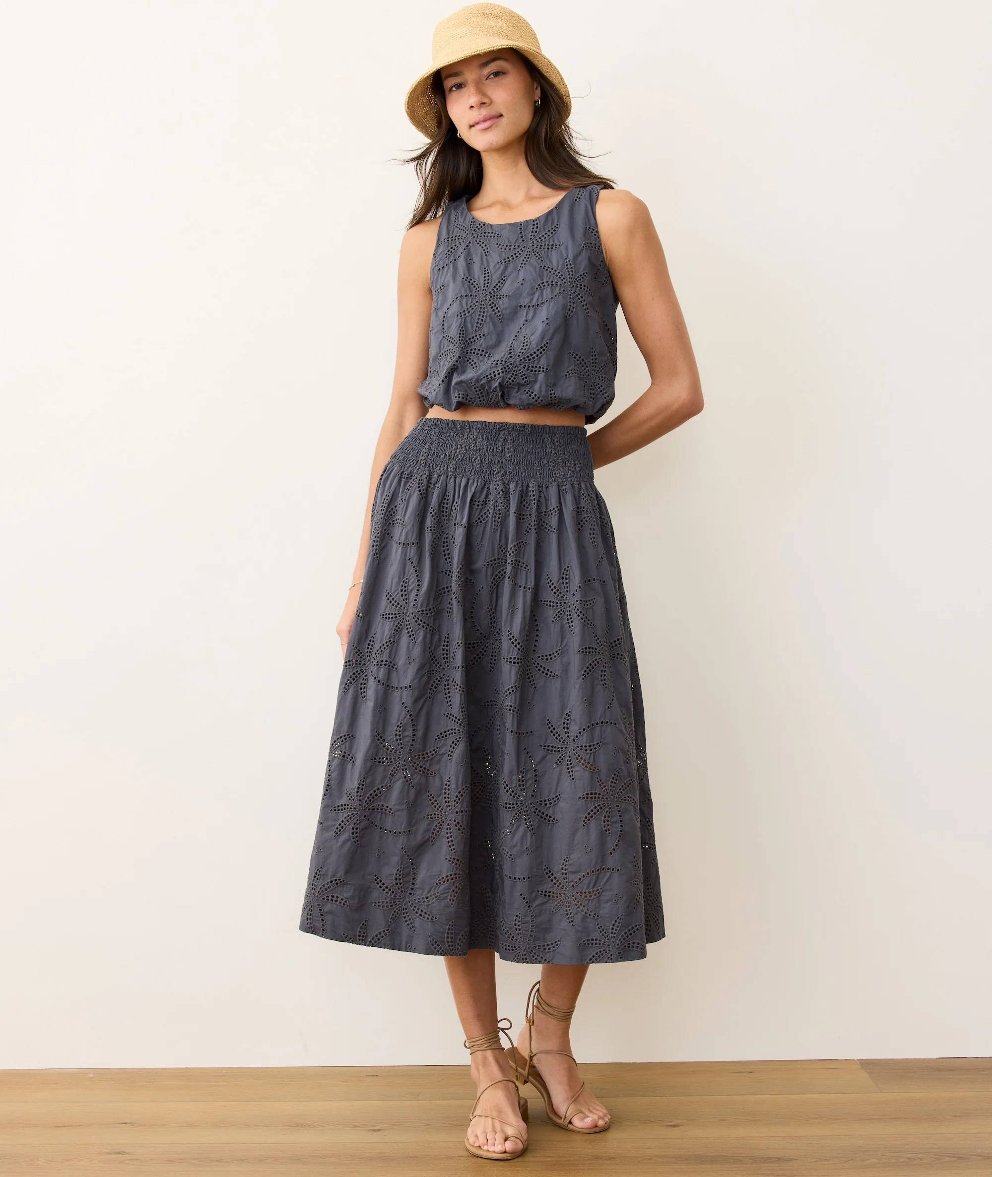 Sage Eyelet Bubble Tank - Image 5