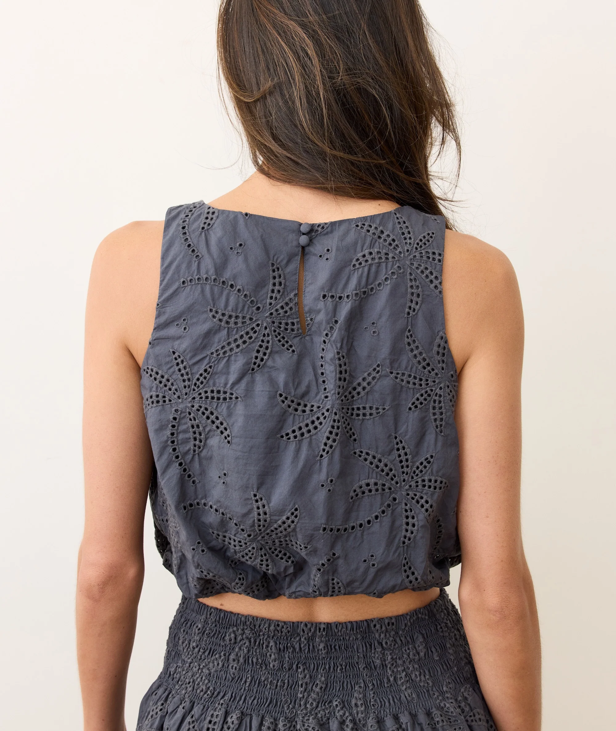 Sage Eyelet Bubble Tank - Image 6