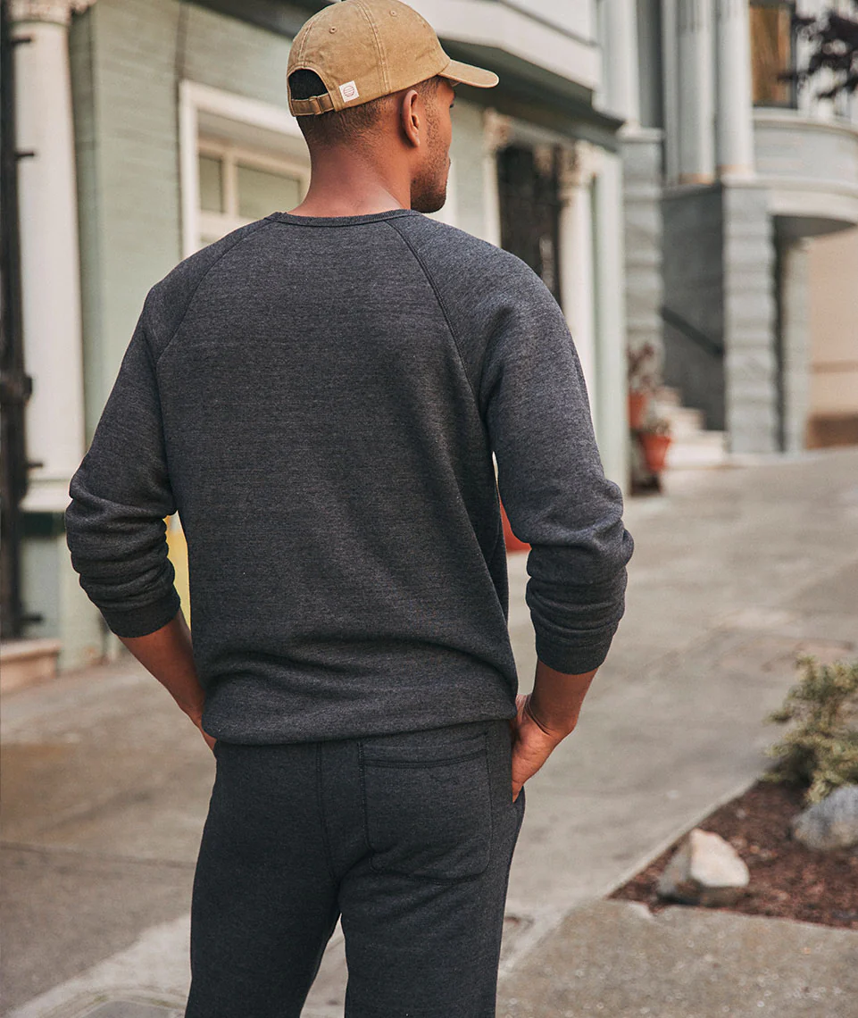 Men's Re-Spun Custom Dyed Sherpa Crew Pullover - Image 7