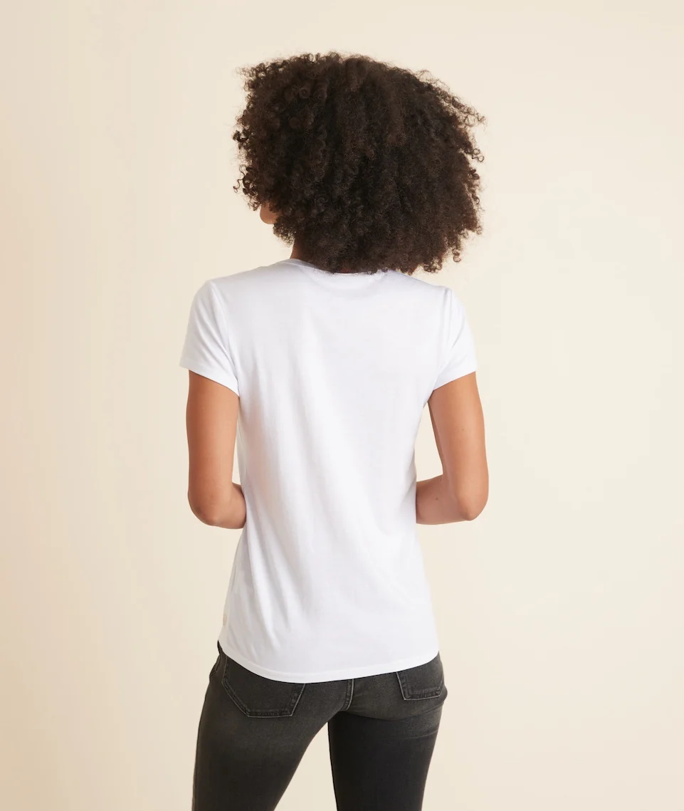Women's Signature Crew in White - Image 6