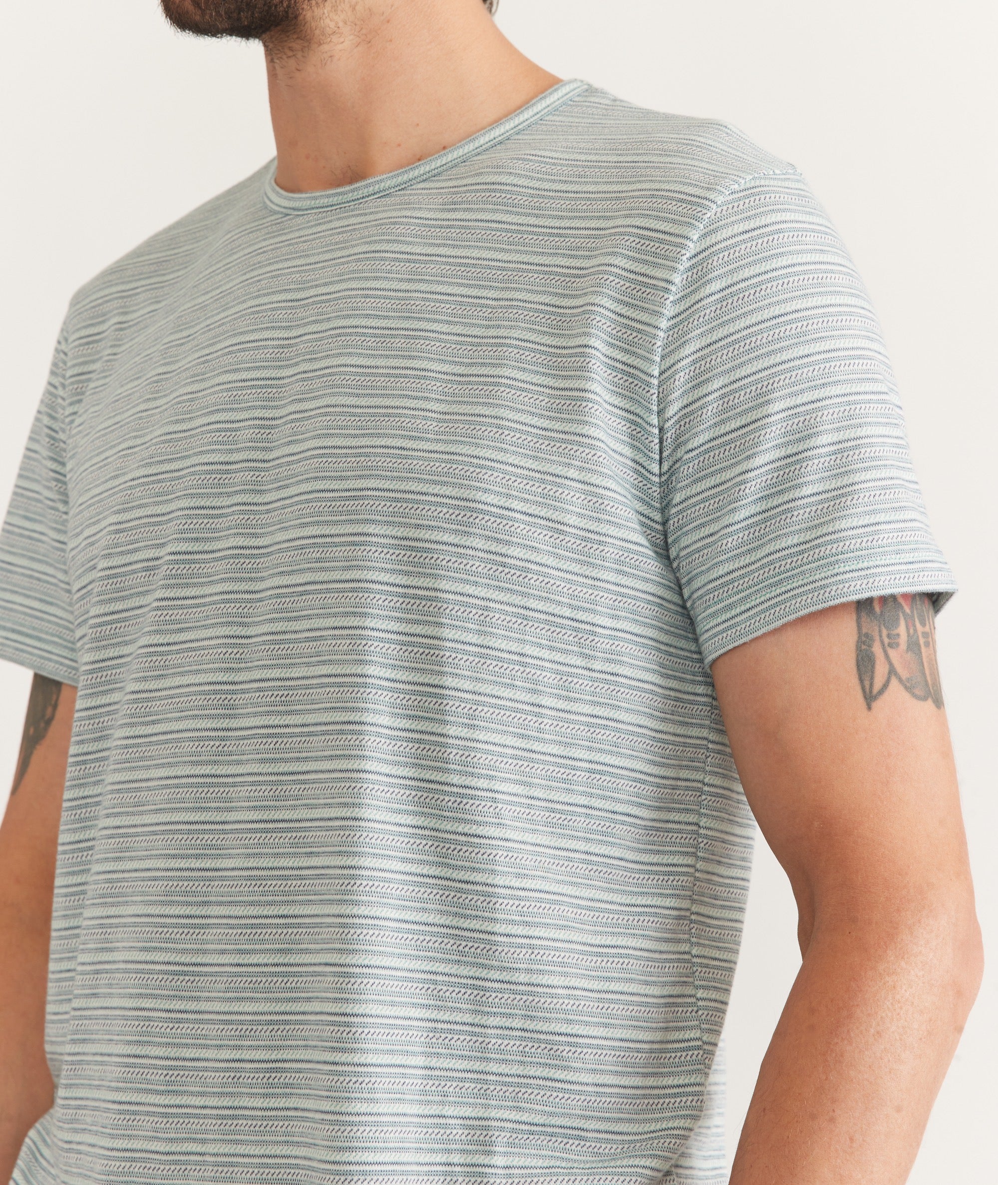 Signature Jacquard Crew Tee - Image 3