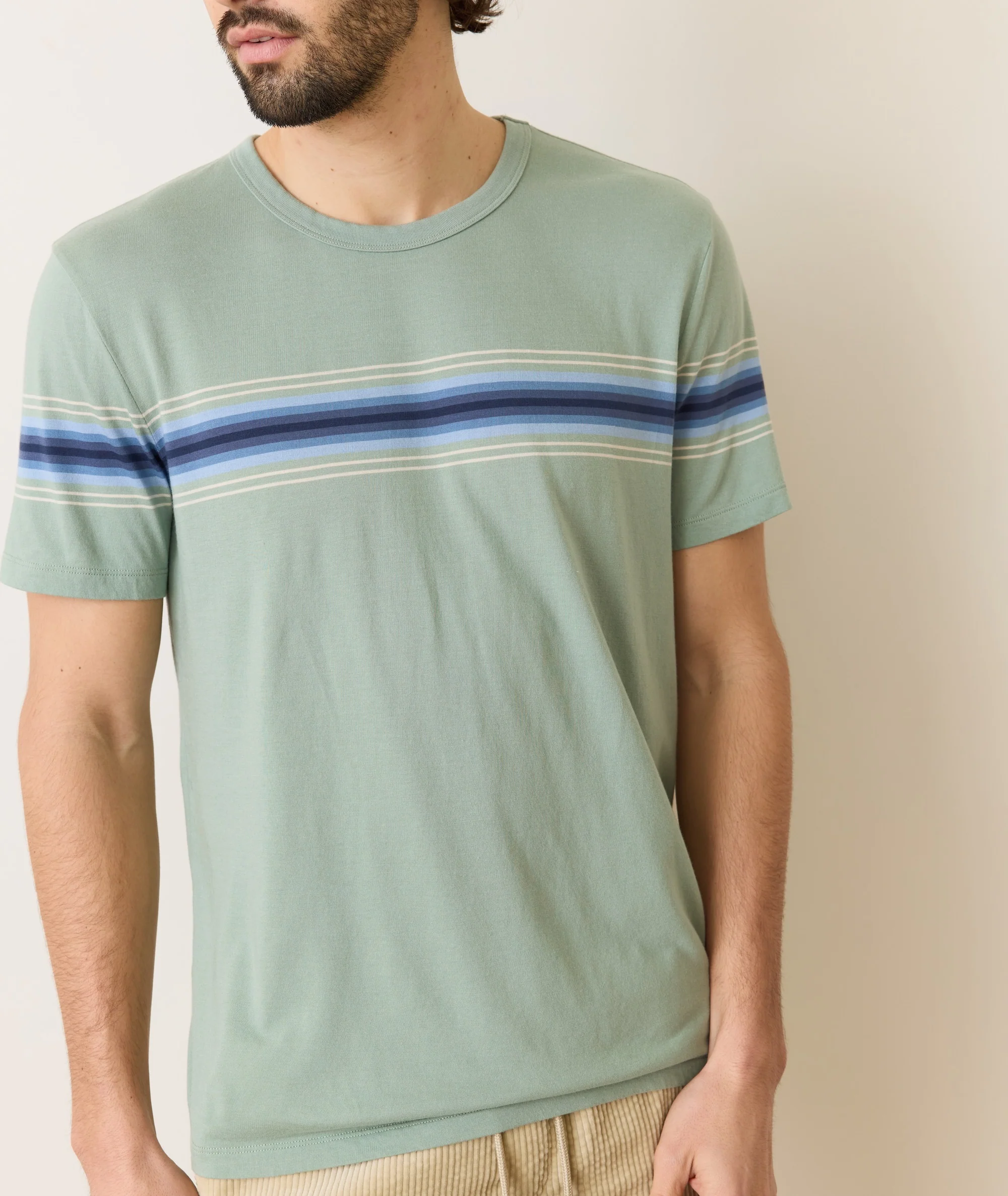 Signature Crew Stripe Tee - Image 5