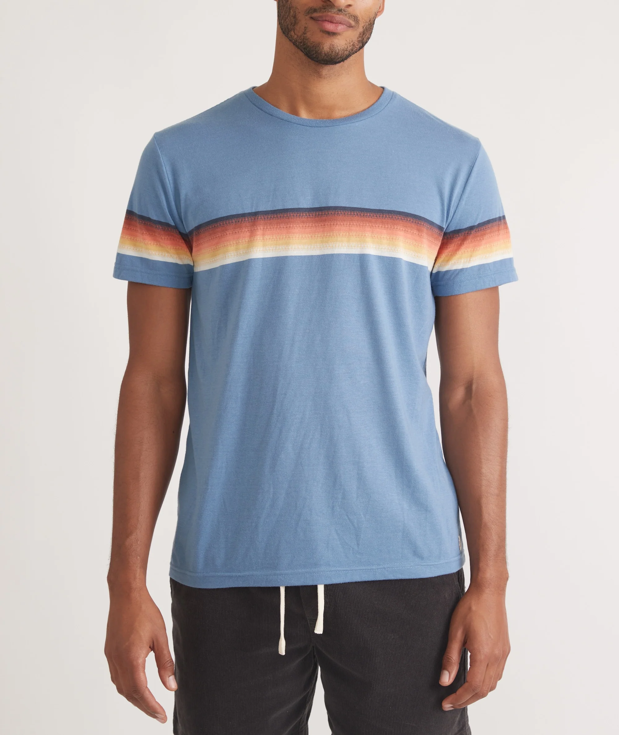 Signature Crew Stripe Tee - Image 2