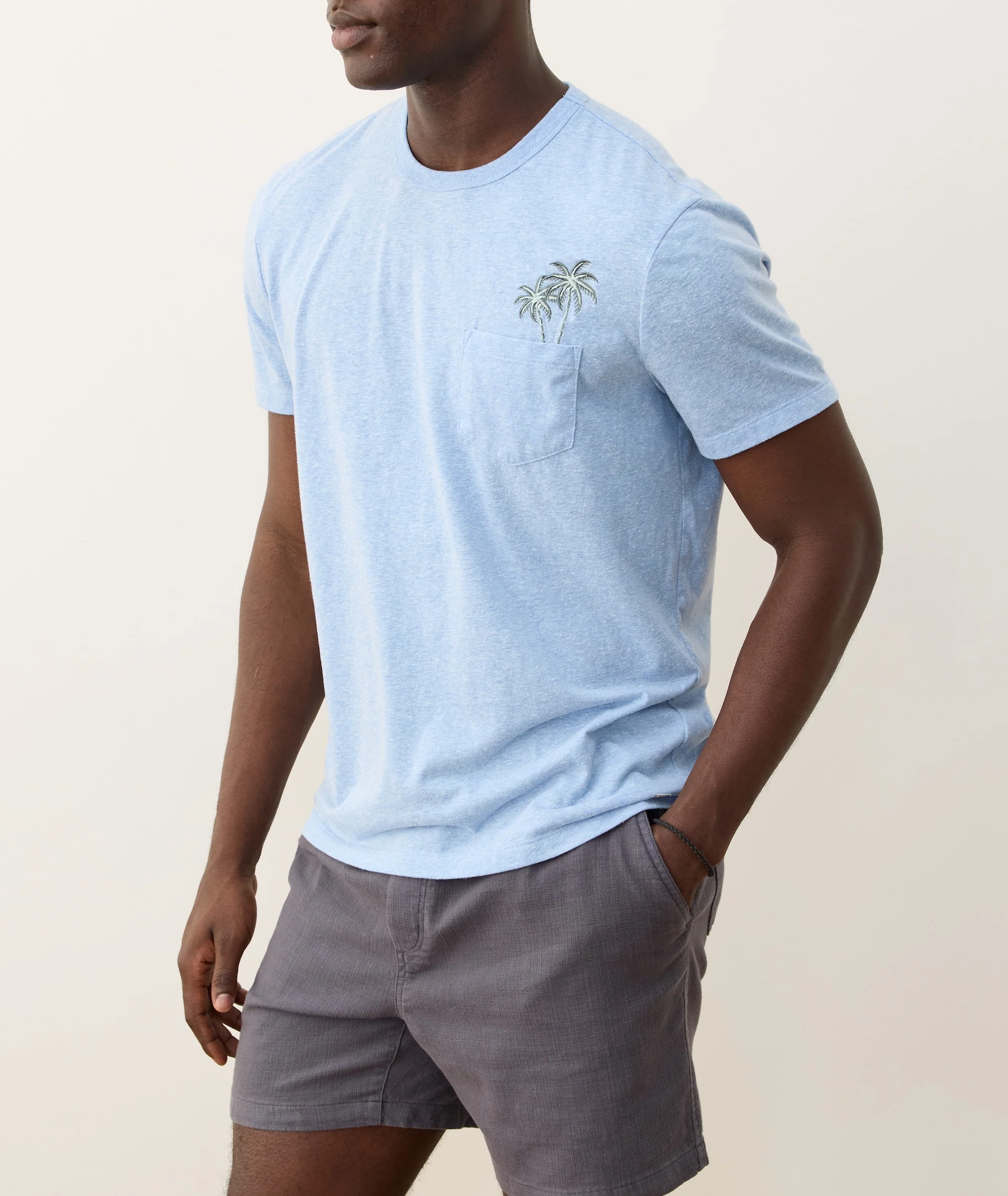 Signature Embroidered Pocket Tee - Image 5