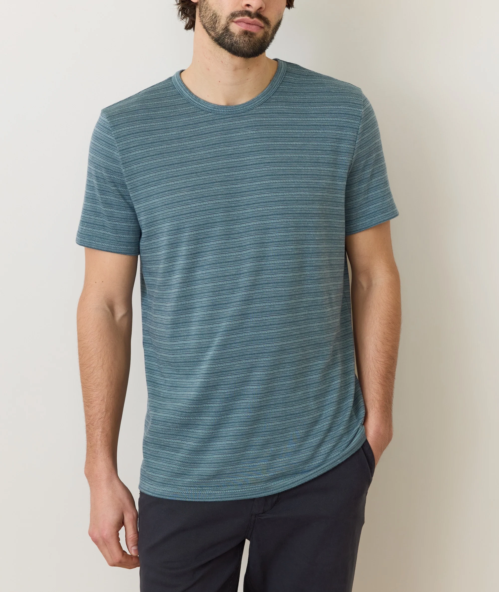 Signature Jacquard Crew Tee - Image 2