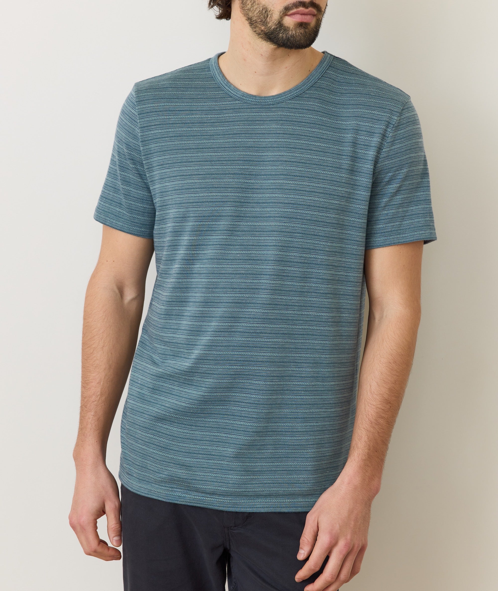 Signature Jacquard Crew Tee - Image 6
