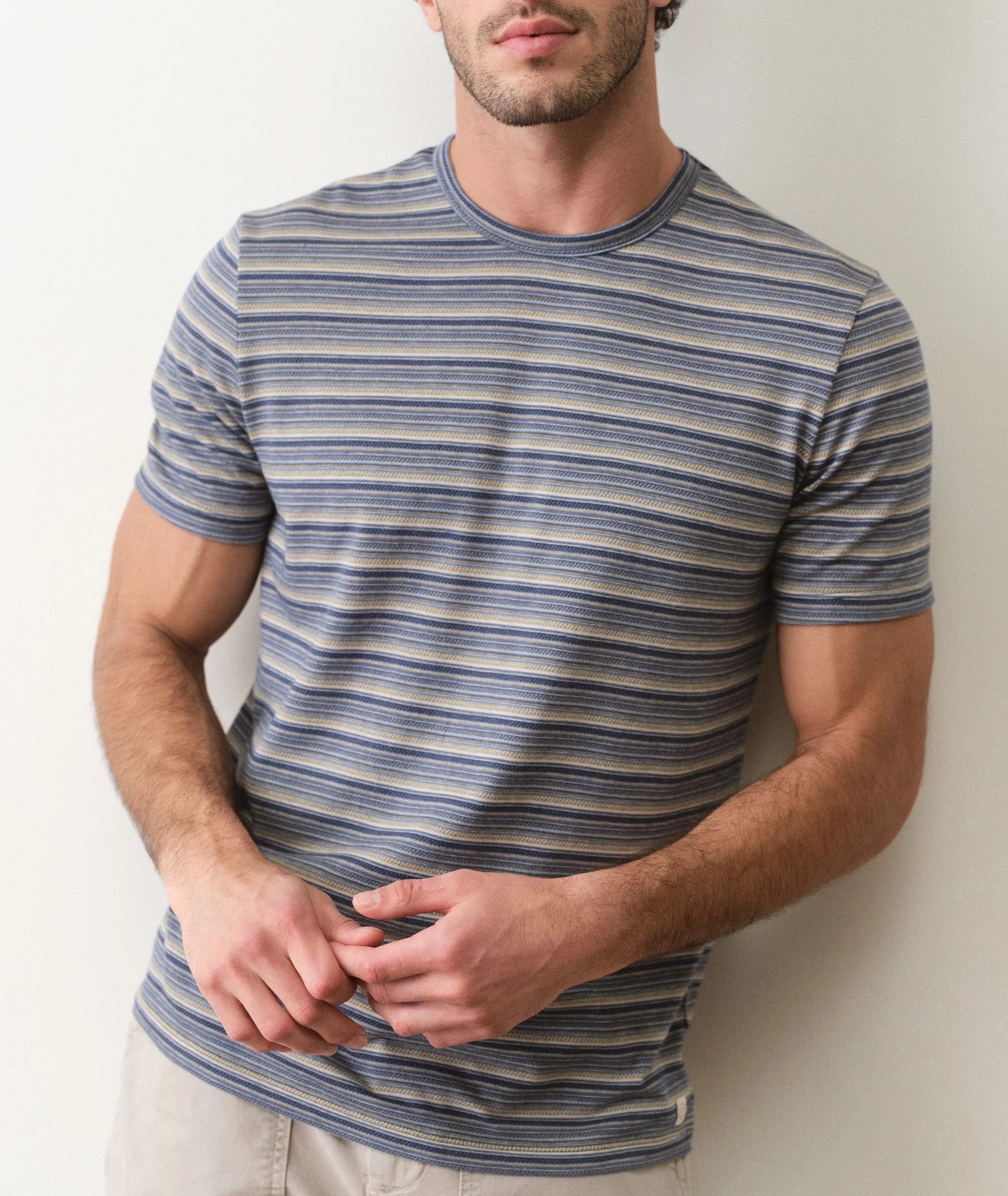 Signature Jacquard Crew Tee - Image 5