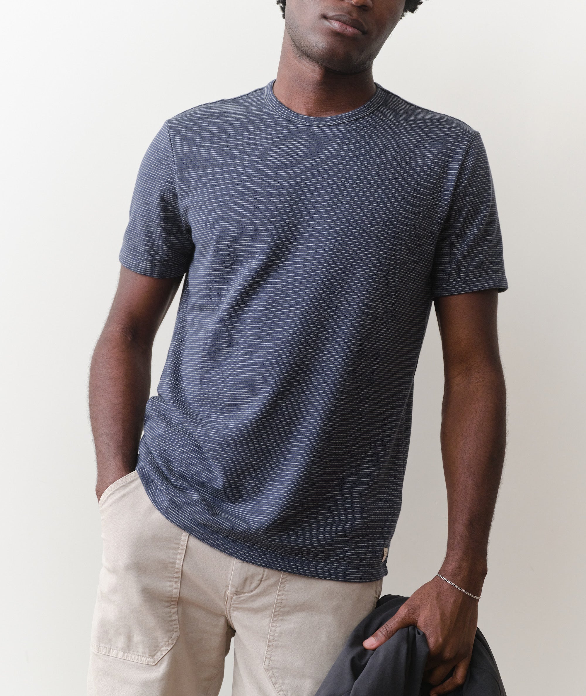 Signature Jacquard Crew Tee - Image 2