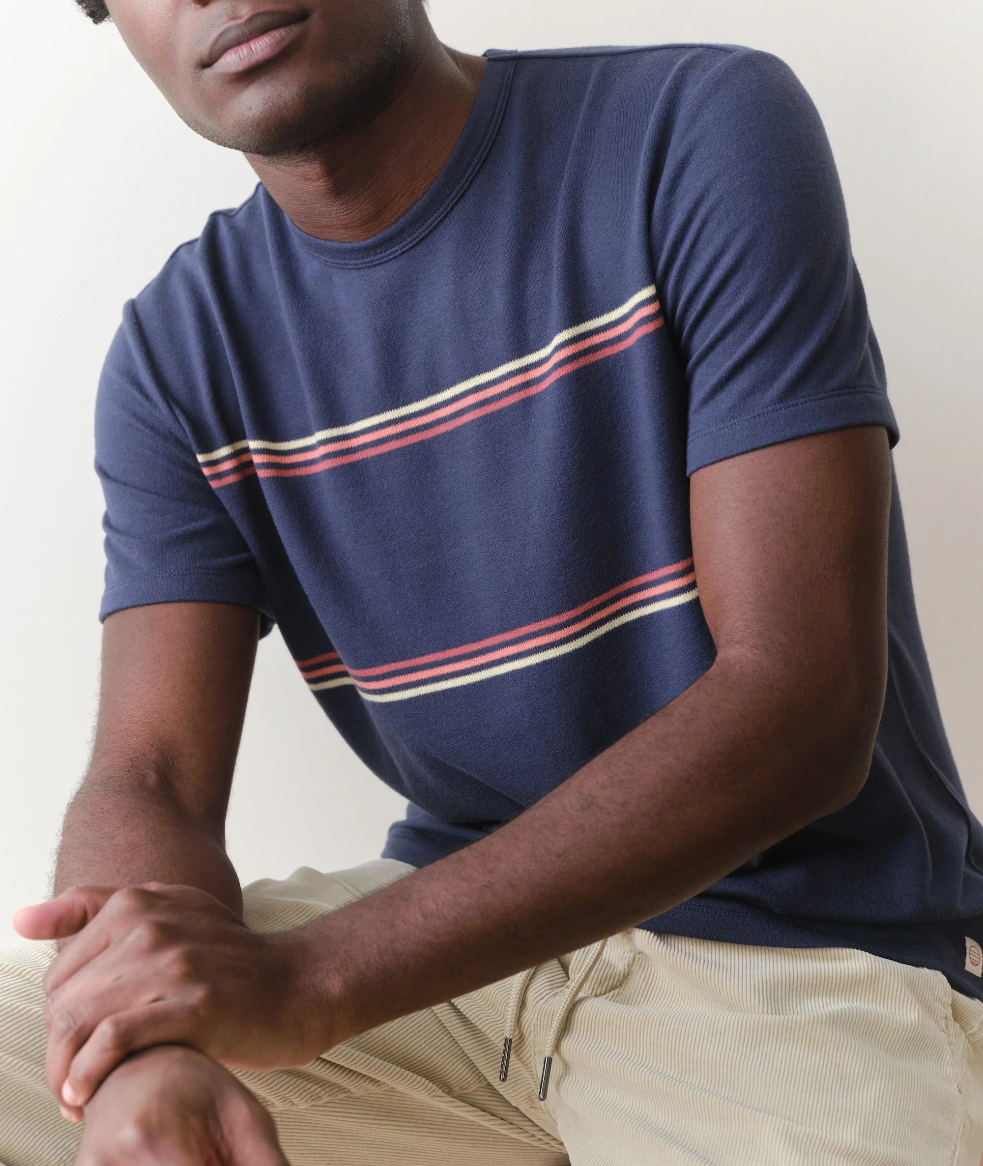 Signature Jacquard Crew Tee - Image 3