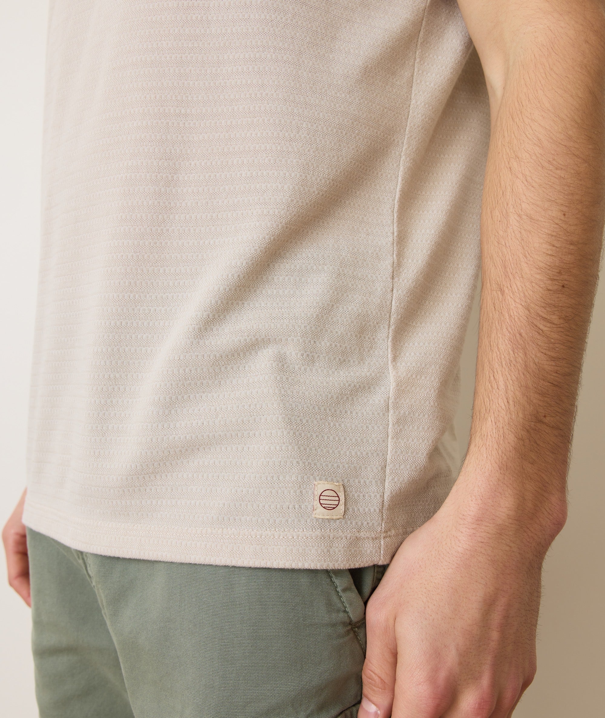 Signature Jacquard Crew Tee - Image 5