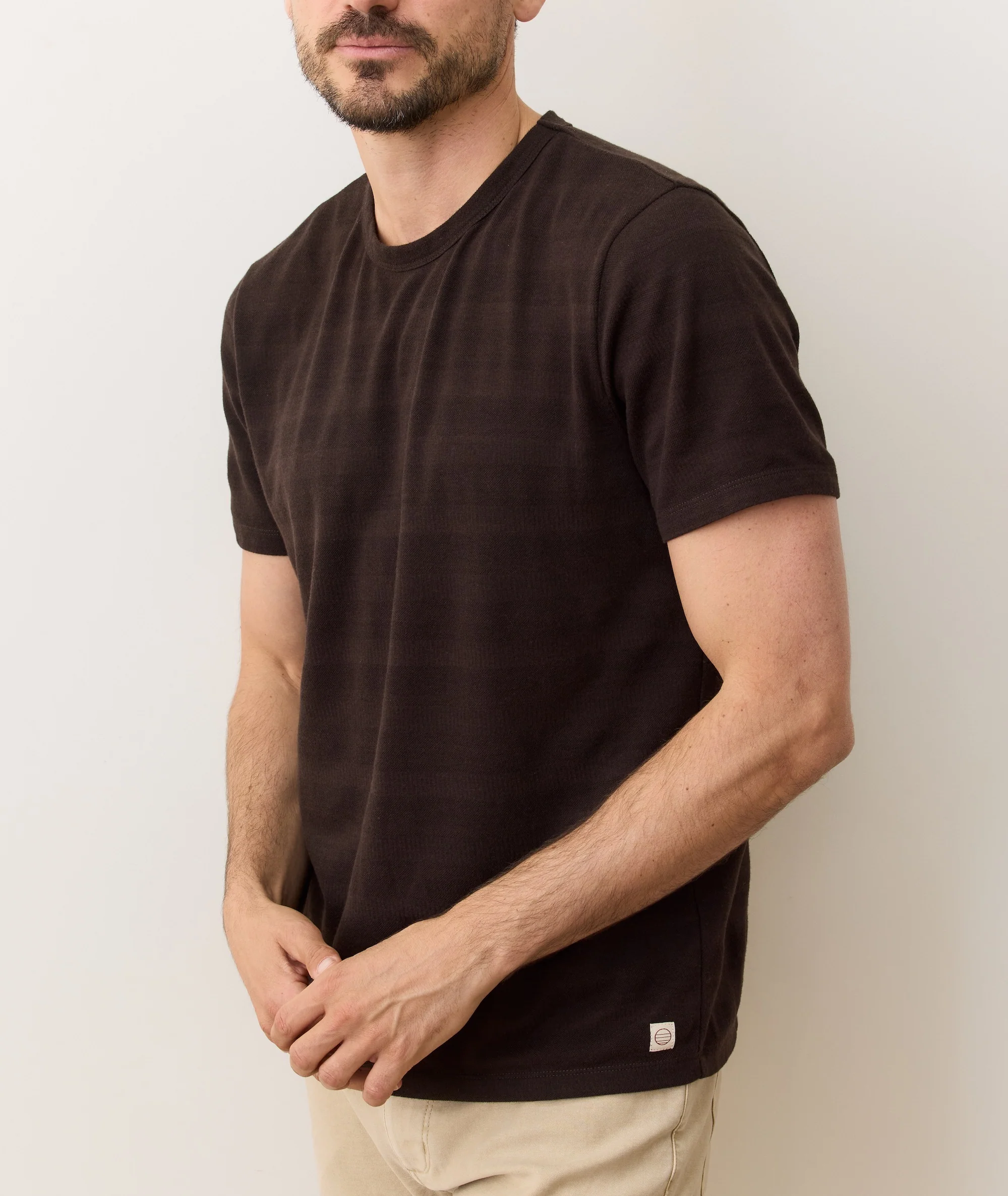 Signature Jacquard Crew Tee - Image 2