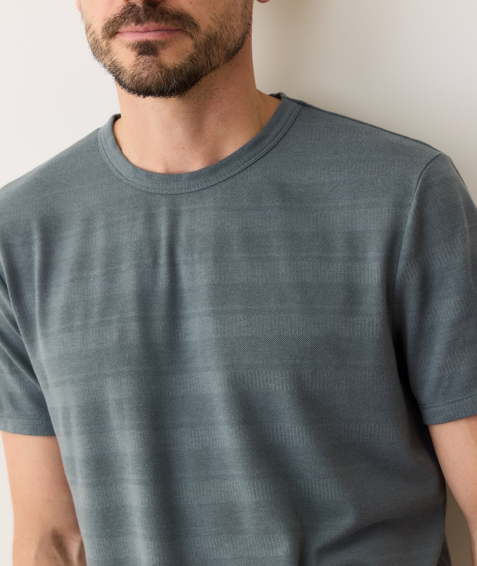 Signature Jacquard Crew Tee - Image 3